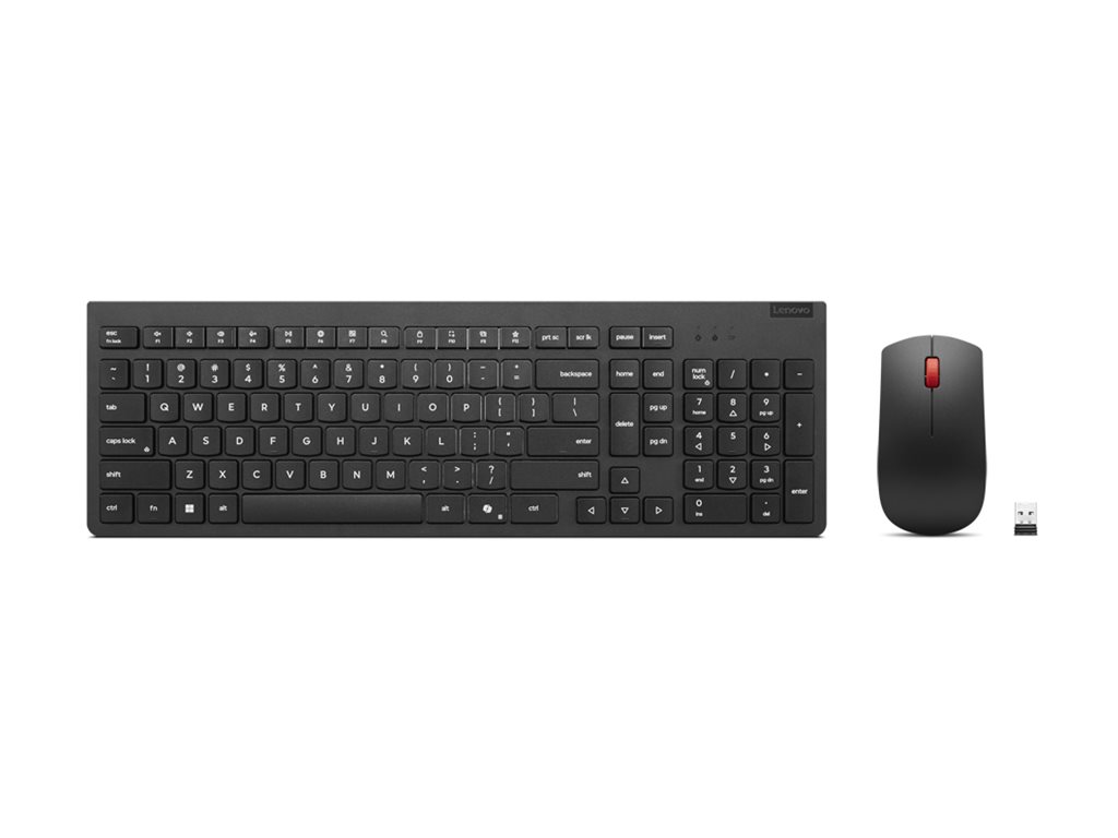 Lenovo TAS+Maus wireless -Essential G2 Black-Belgium English