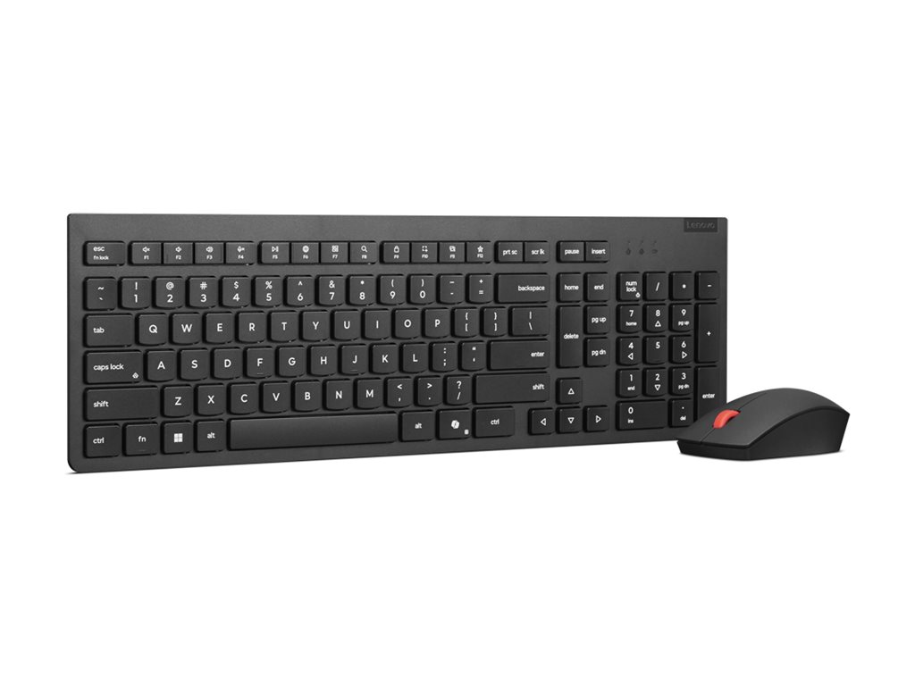 Lenovo TAS+Maus wireless -Essential G2 Black-Belgium English