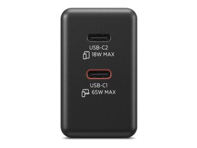 LENOVO Dual USB-C 65W GaN Charger Black