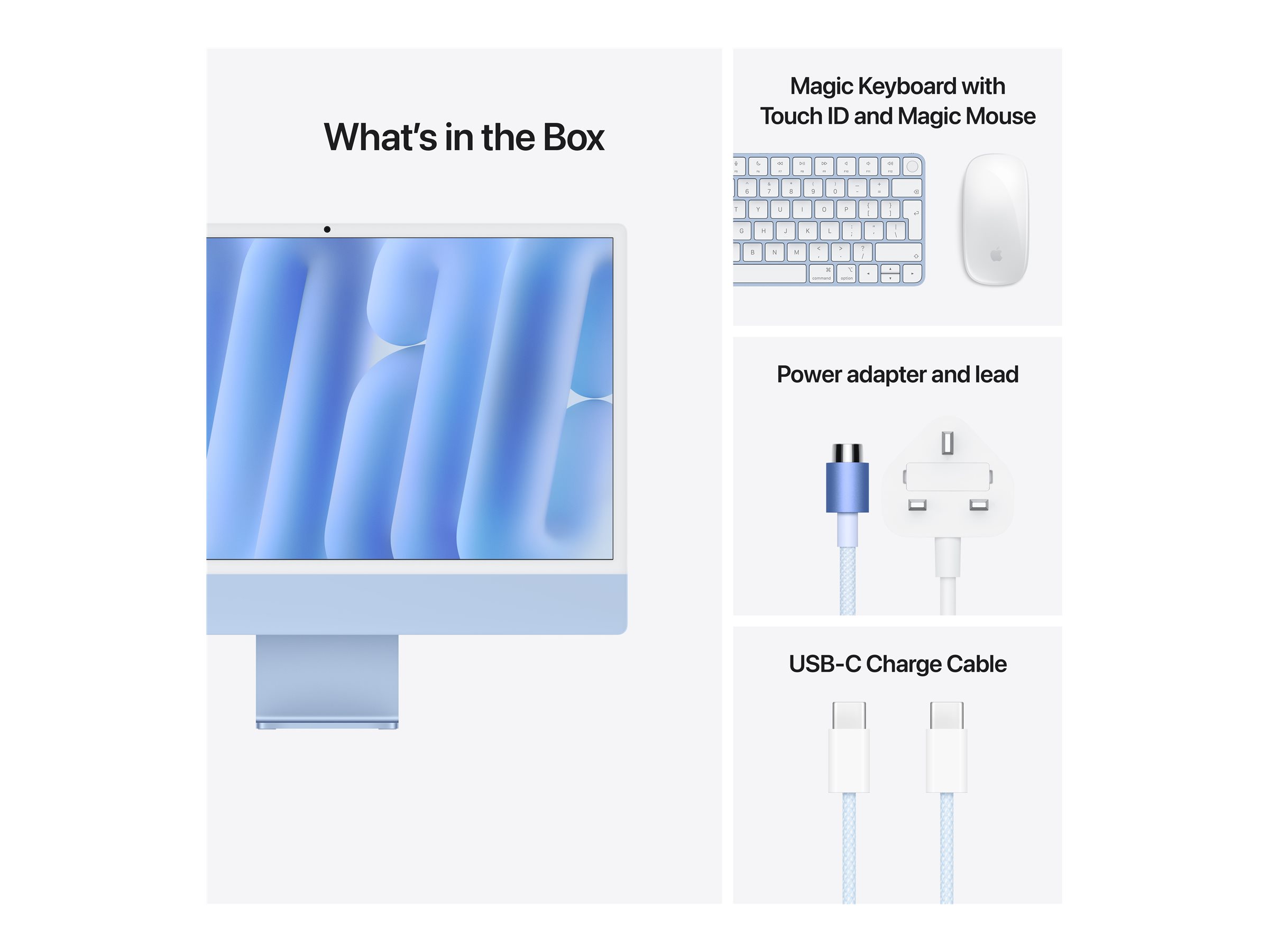 APPLE IMAC 24i BL/8CCPU/8CGPU/16GB/256GB