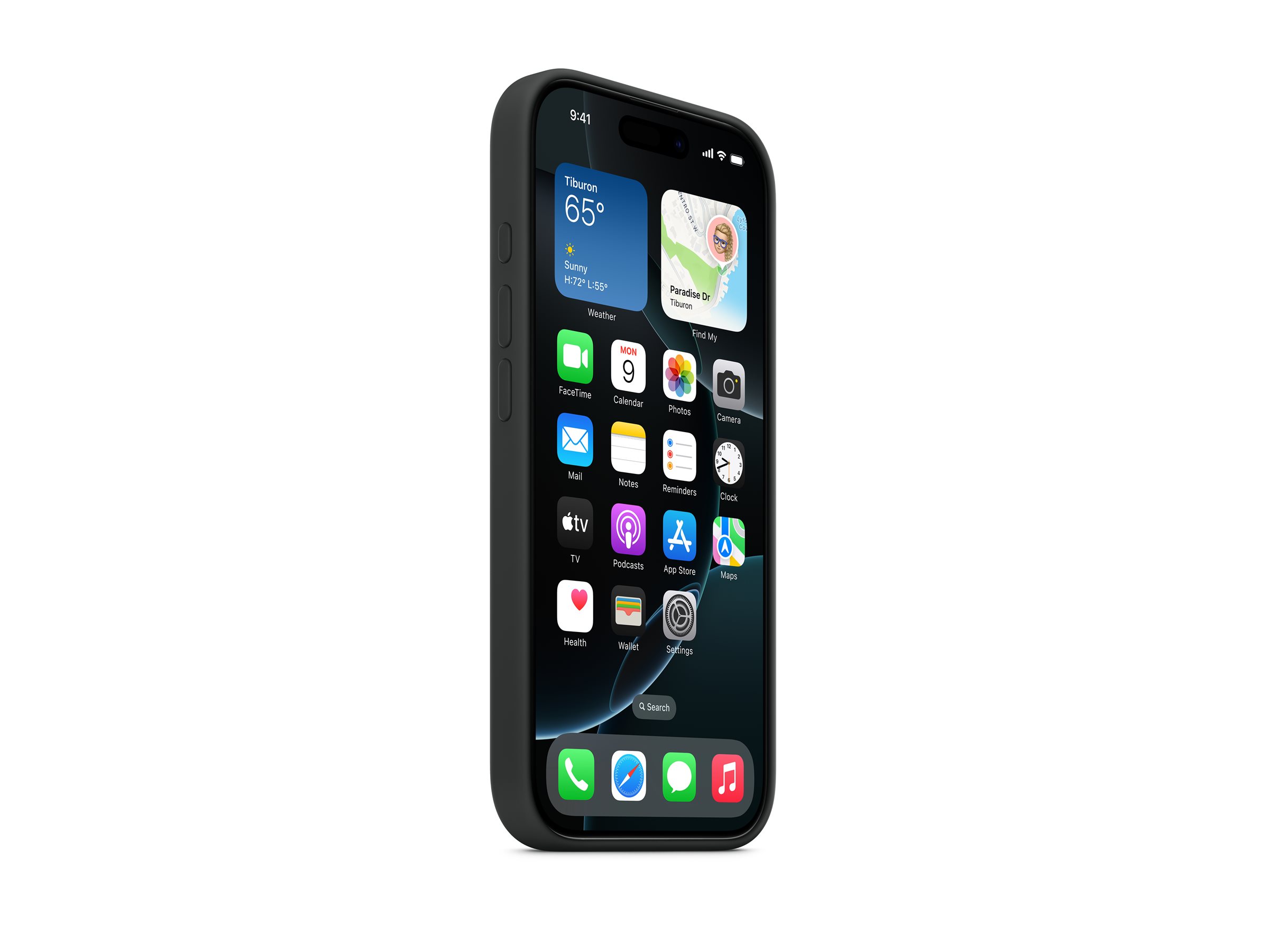 APPLE iPhone 16 Pro Sil Case Mgs Blk