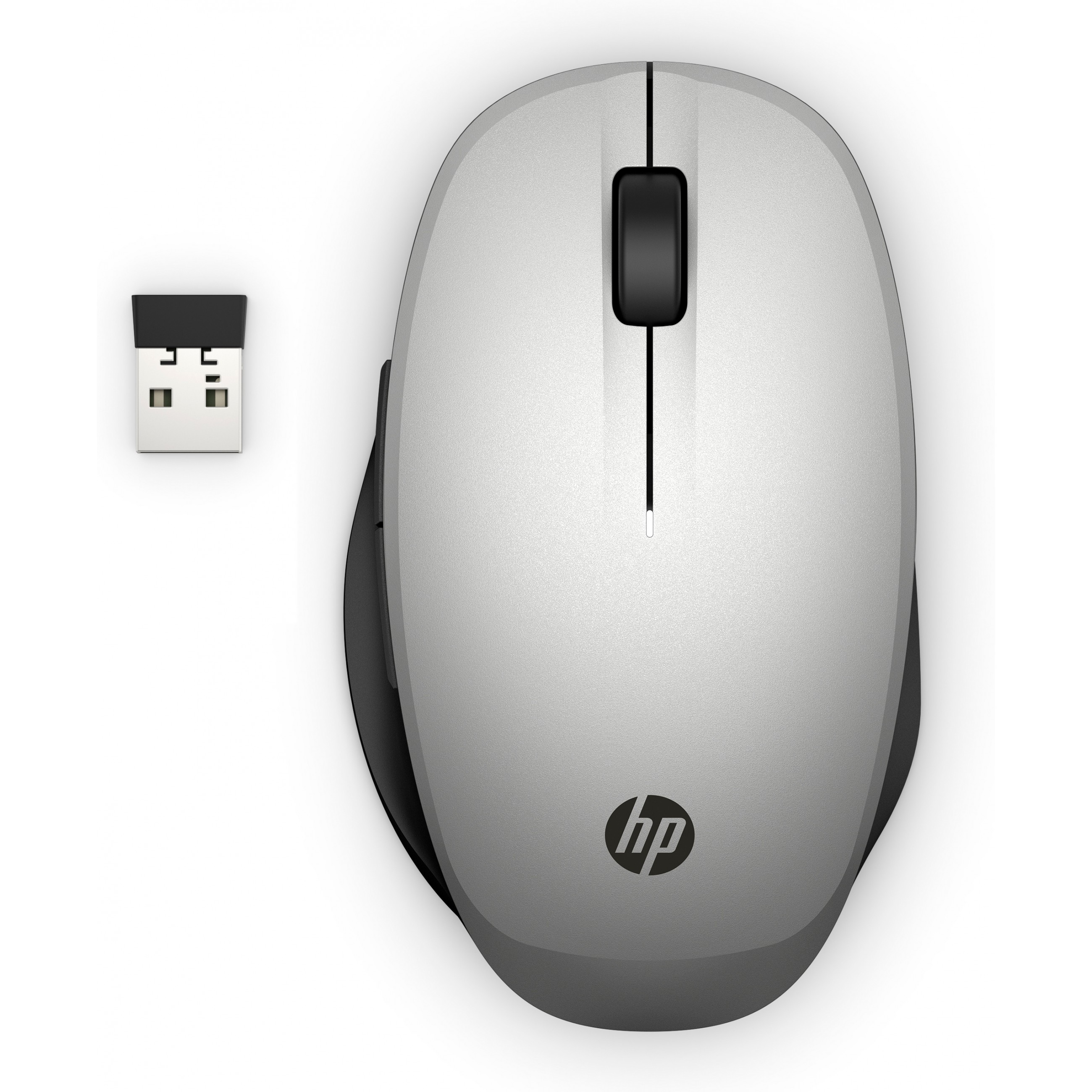 HP Maus 300 Dual Mode Kabellos BT/USB-A Weiß