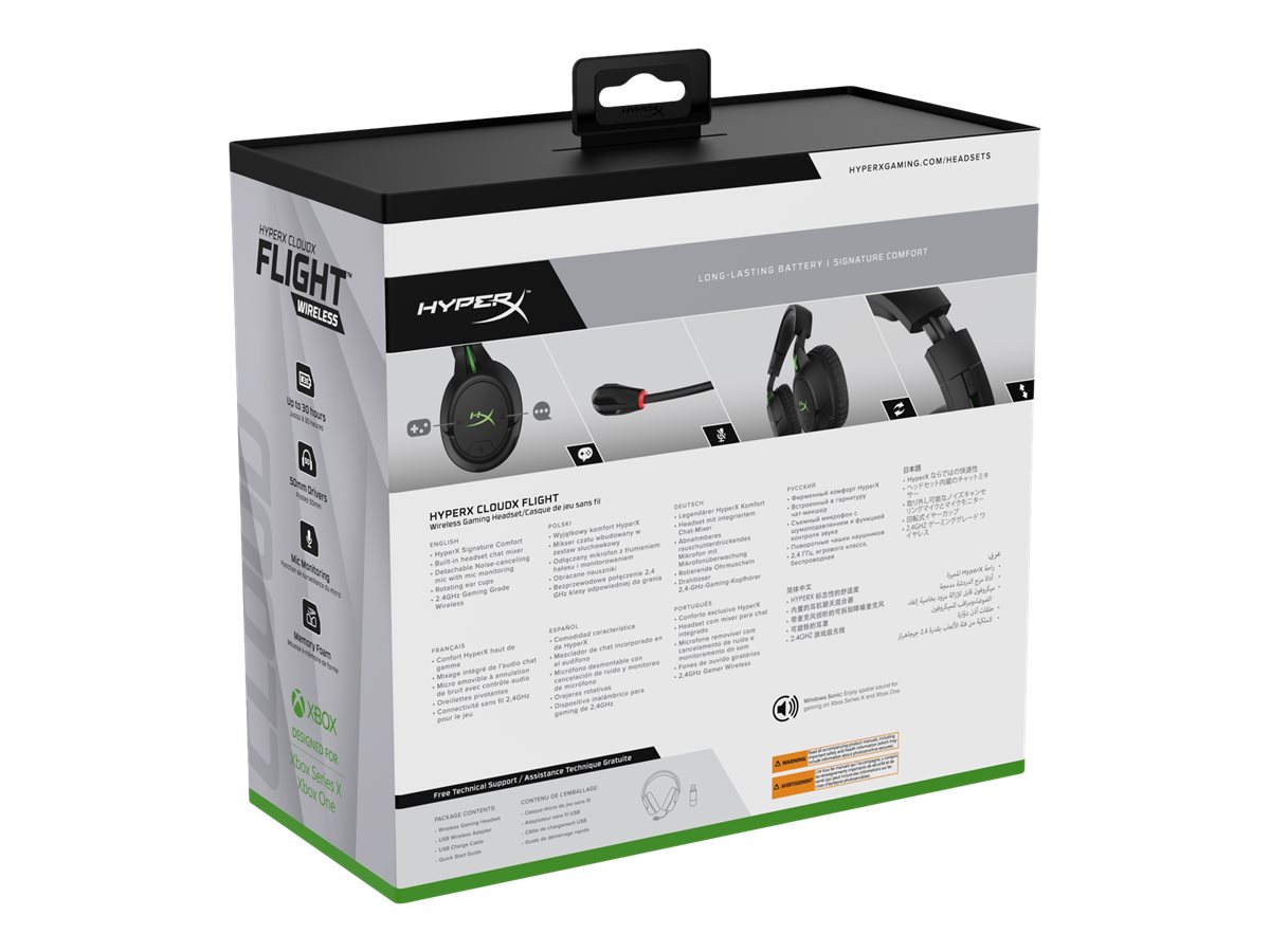 HP HyperX CloudXFlight wls gamer headset