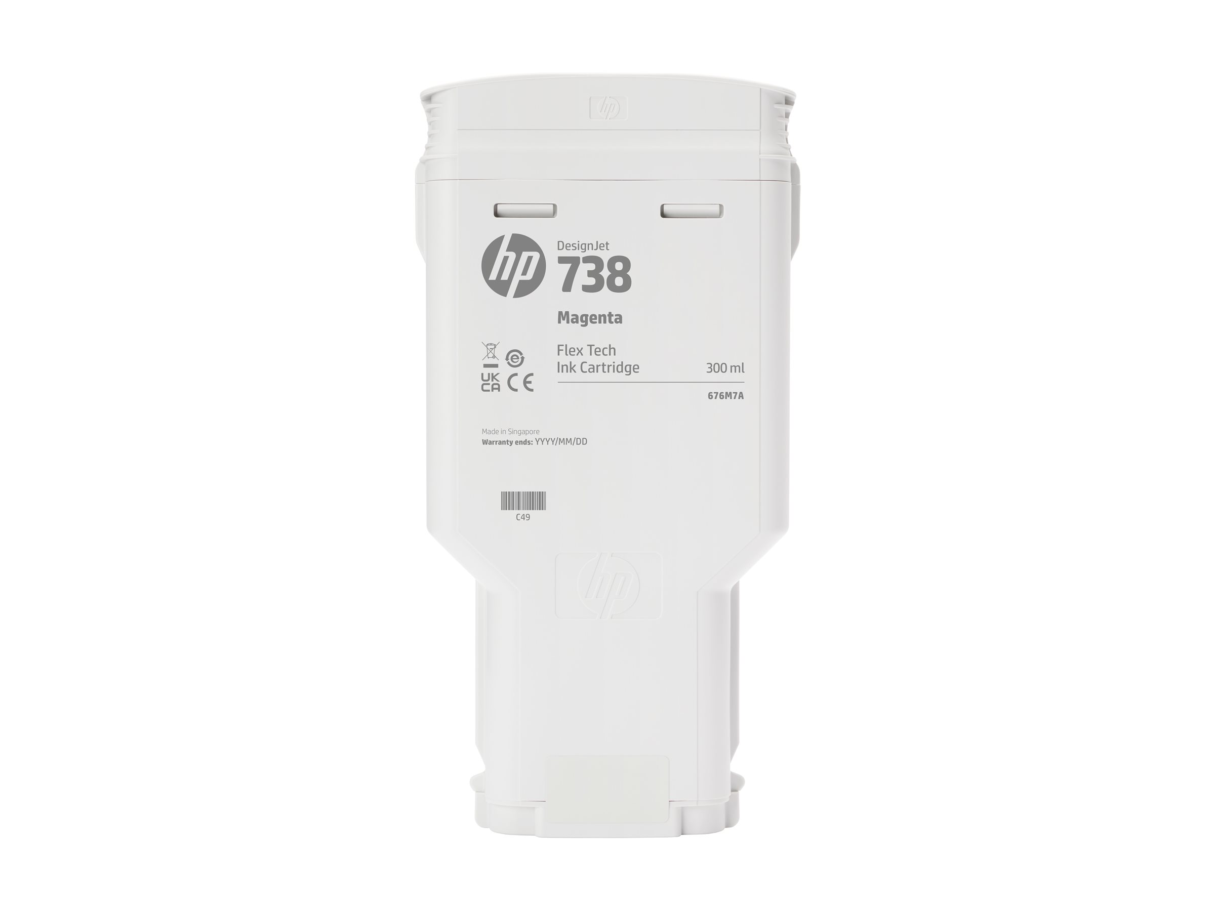 HP 738 300-ml Magenta DesignJet Ink Cart