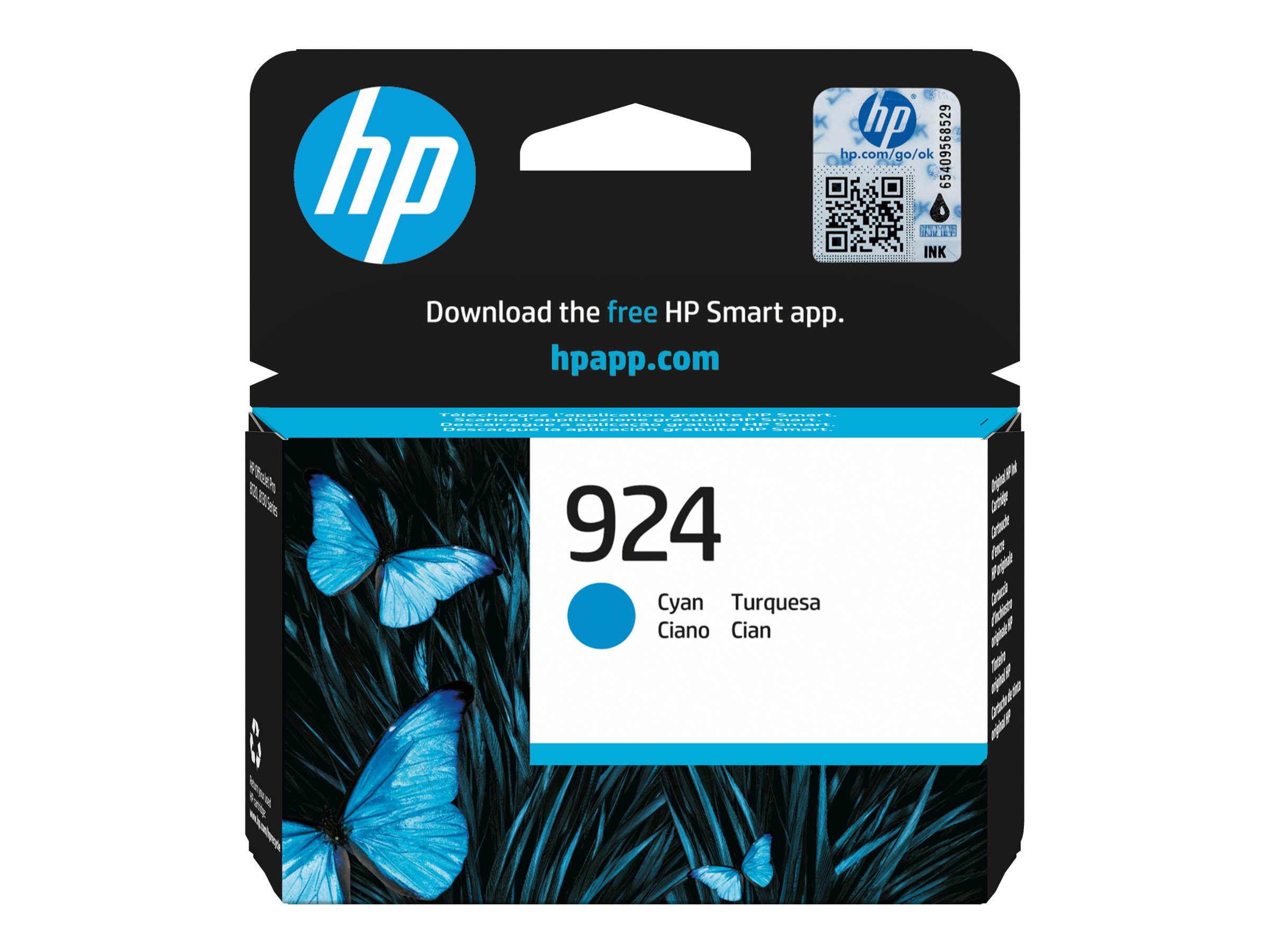 HP 924      Cyan                Tintenpatrone