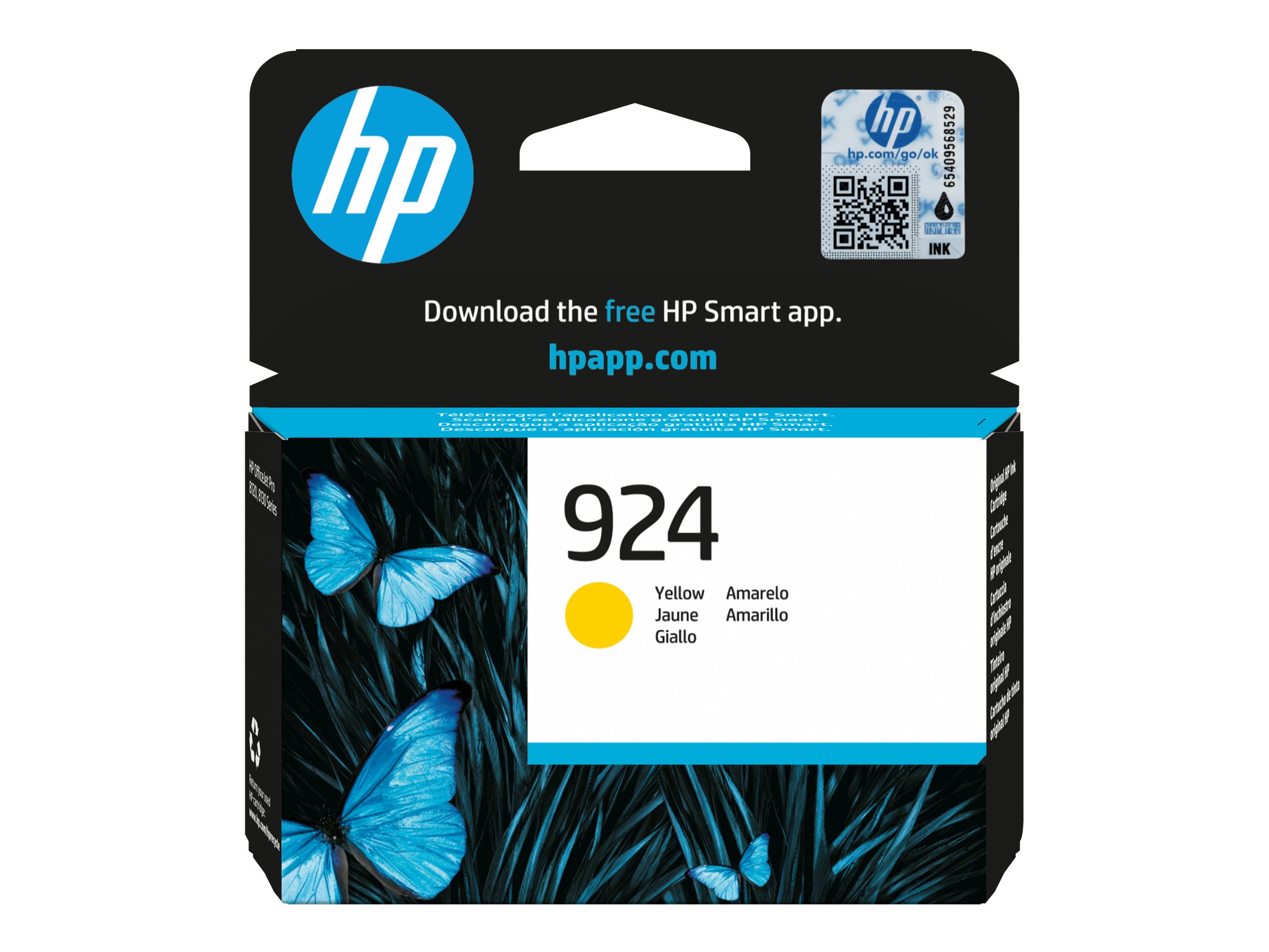 HP 924      Gelb                Tintenpatrone