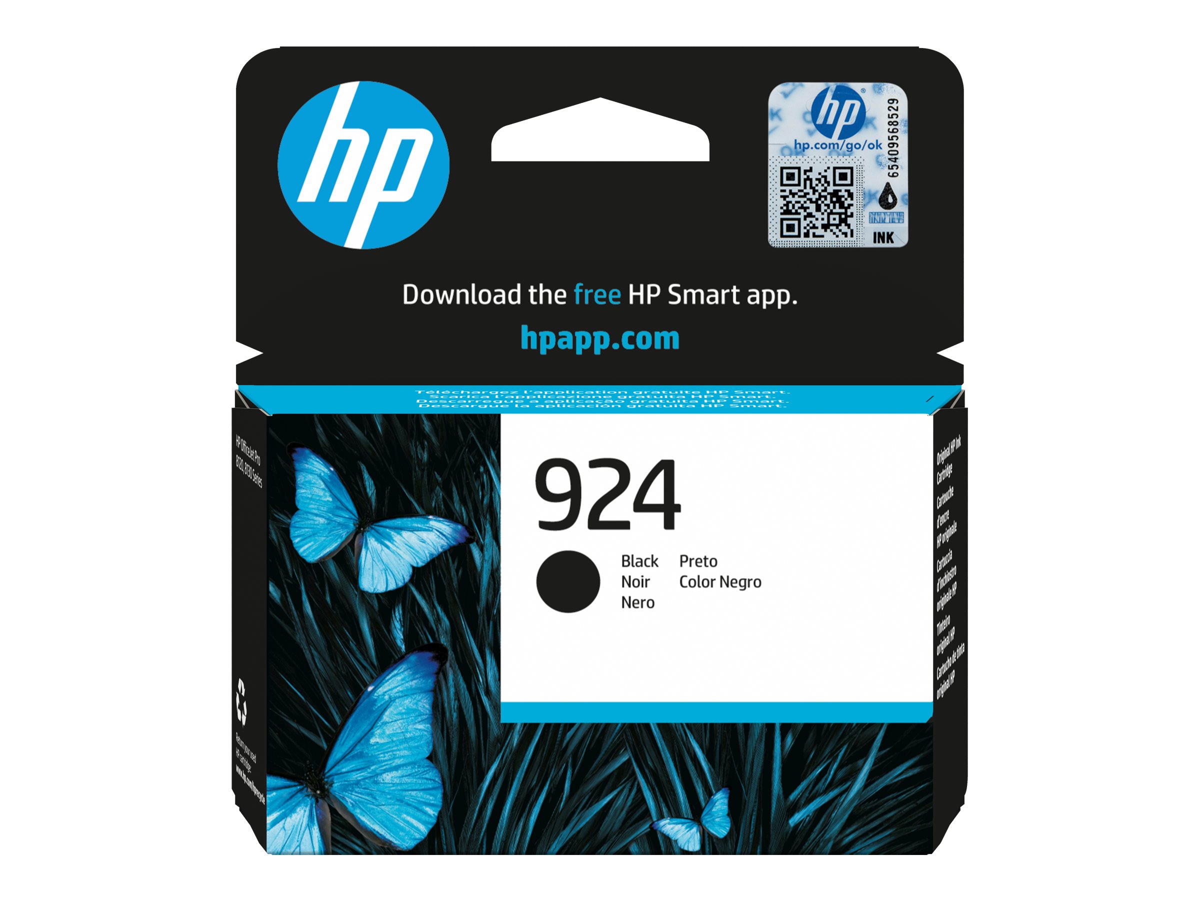 HP 924      Schwarz             Tintenpatrone