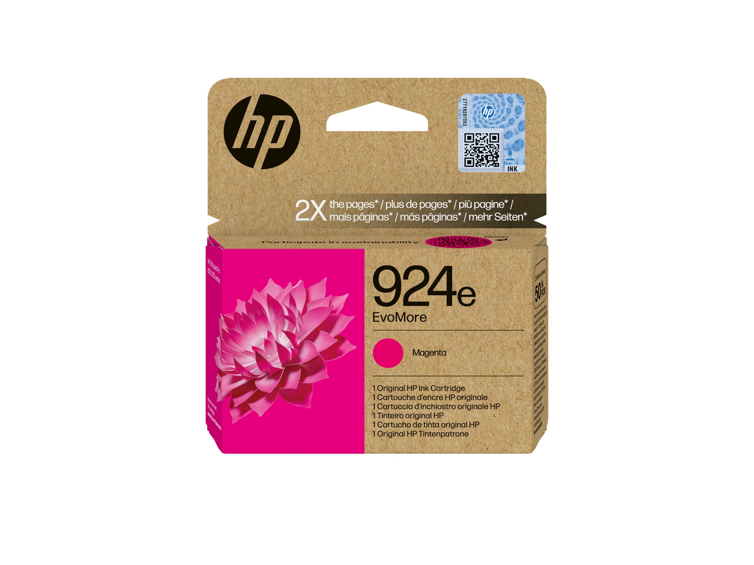 HP 924e EvoMore Magenta Org Ink Cartridg