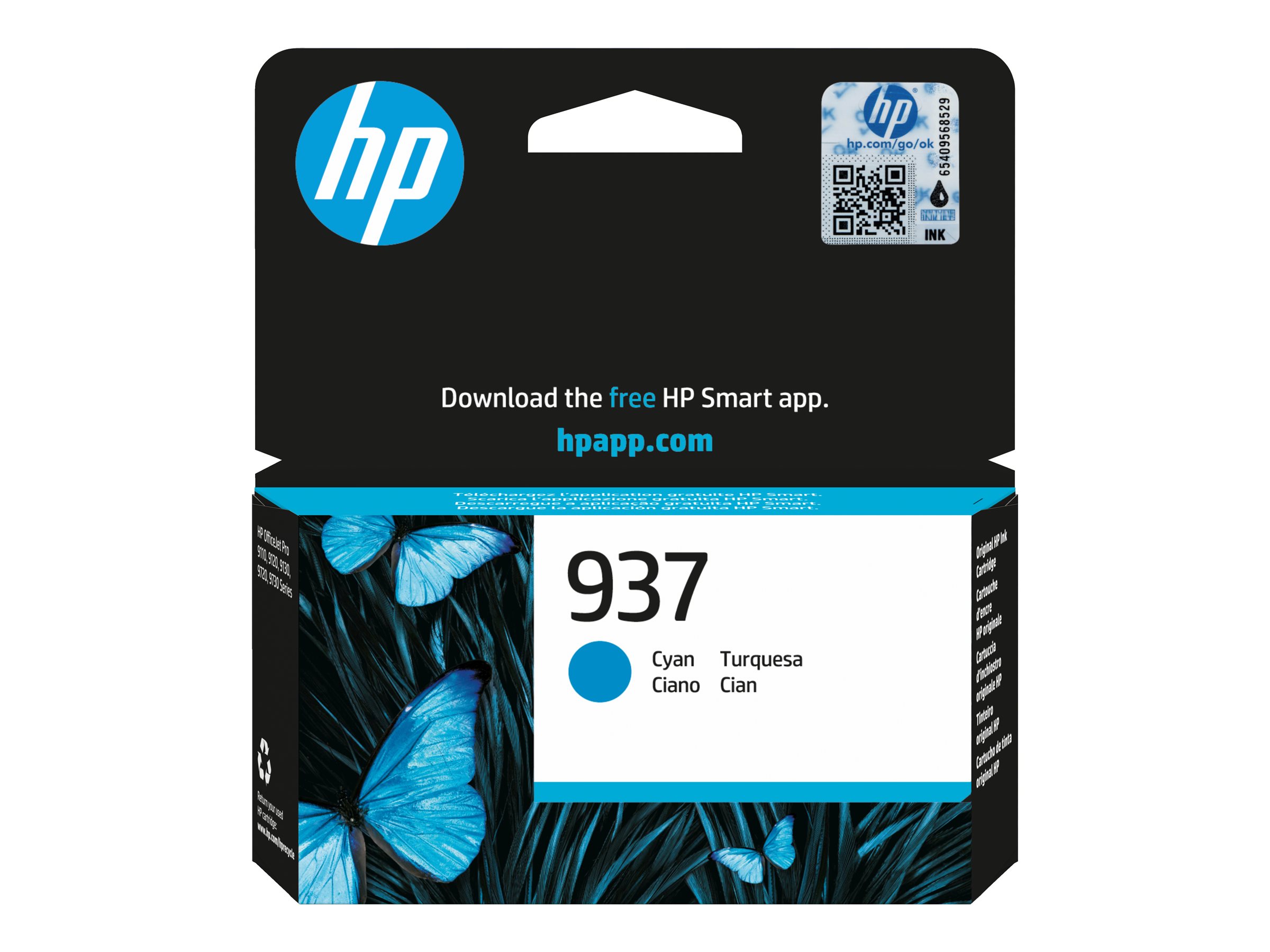 HP 937      Cyan                Tintenpatrone