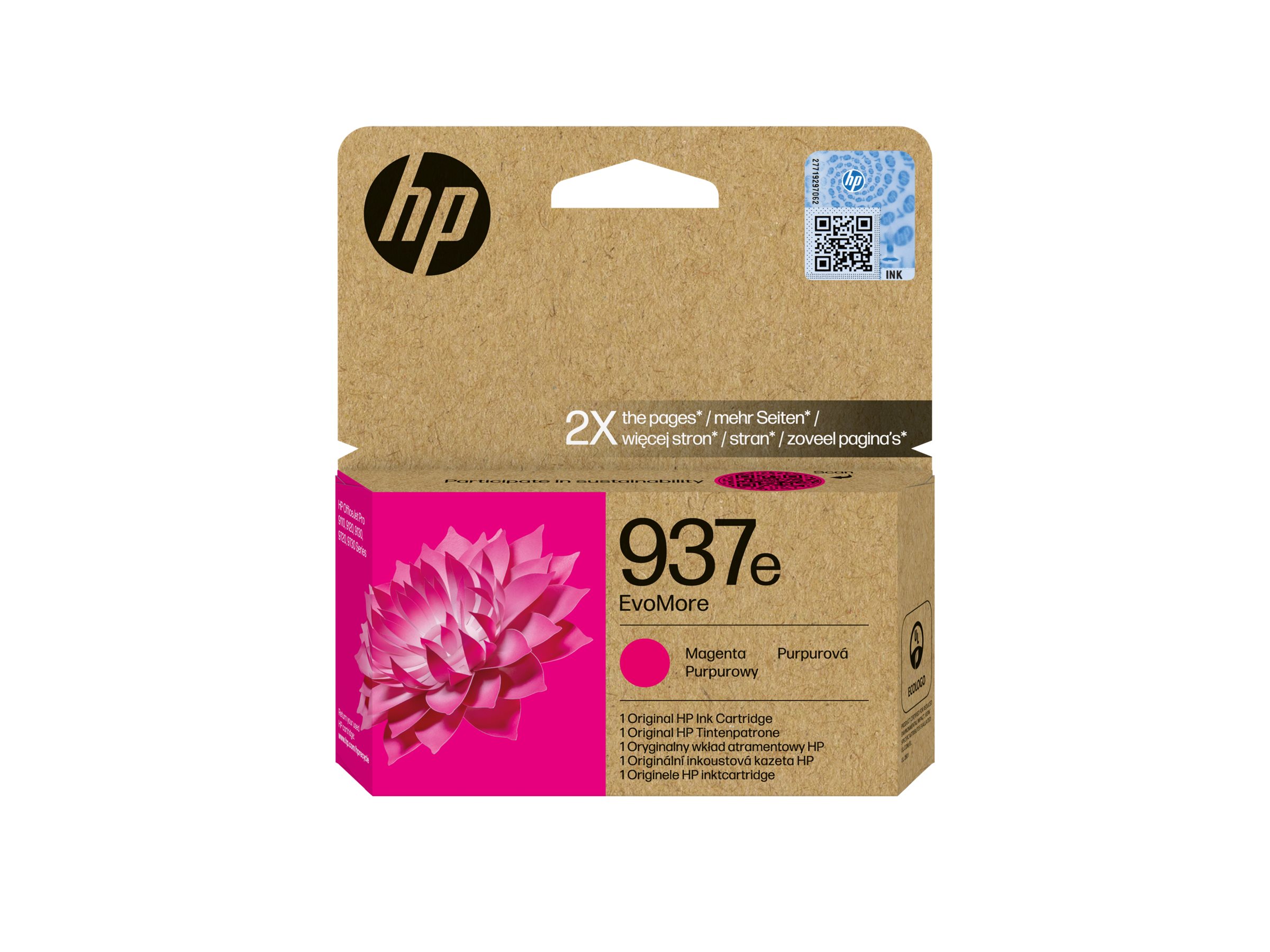 HP 937e     Magenta             Tintenpatrone EvoMore