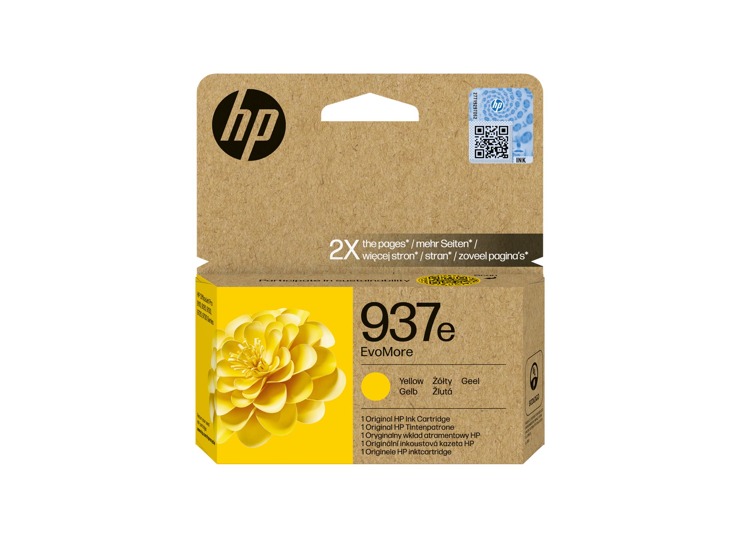 HP 937e     Gelb                Tintenpatrone EvoMore