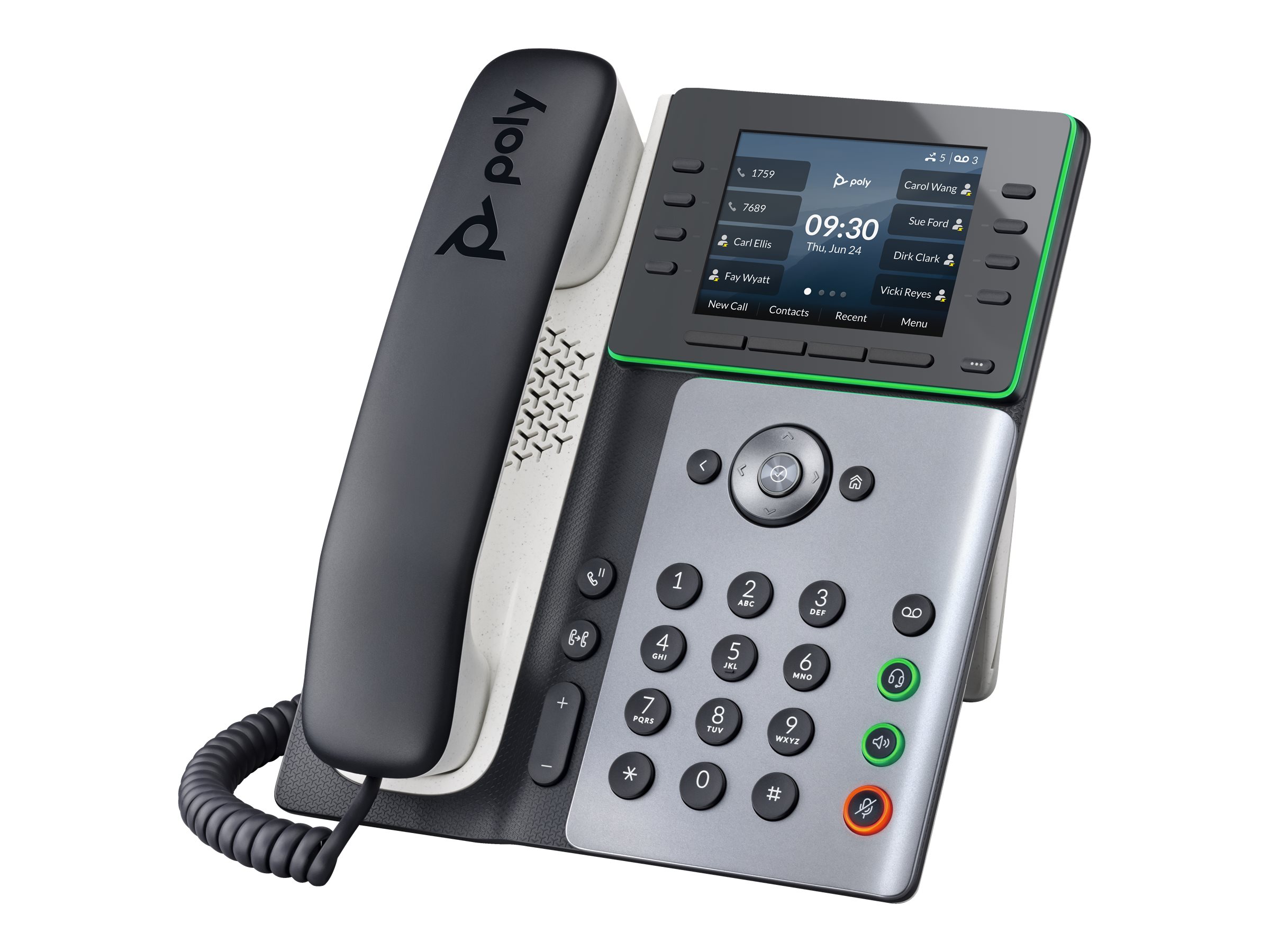 HP Poly Edge E350 IP Phone & PoE-enabled