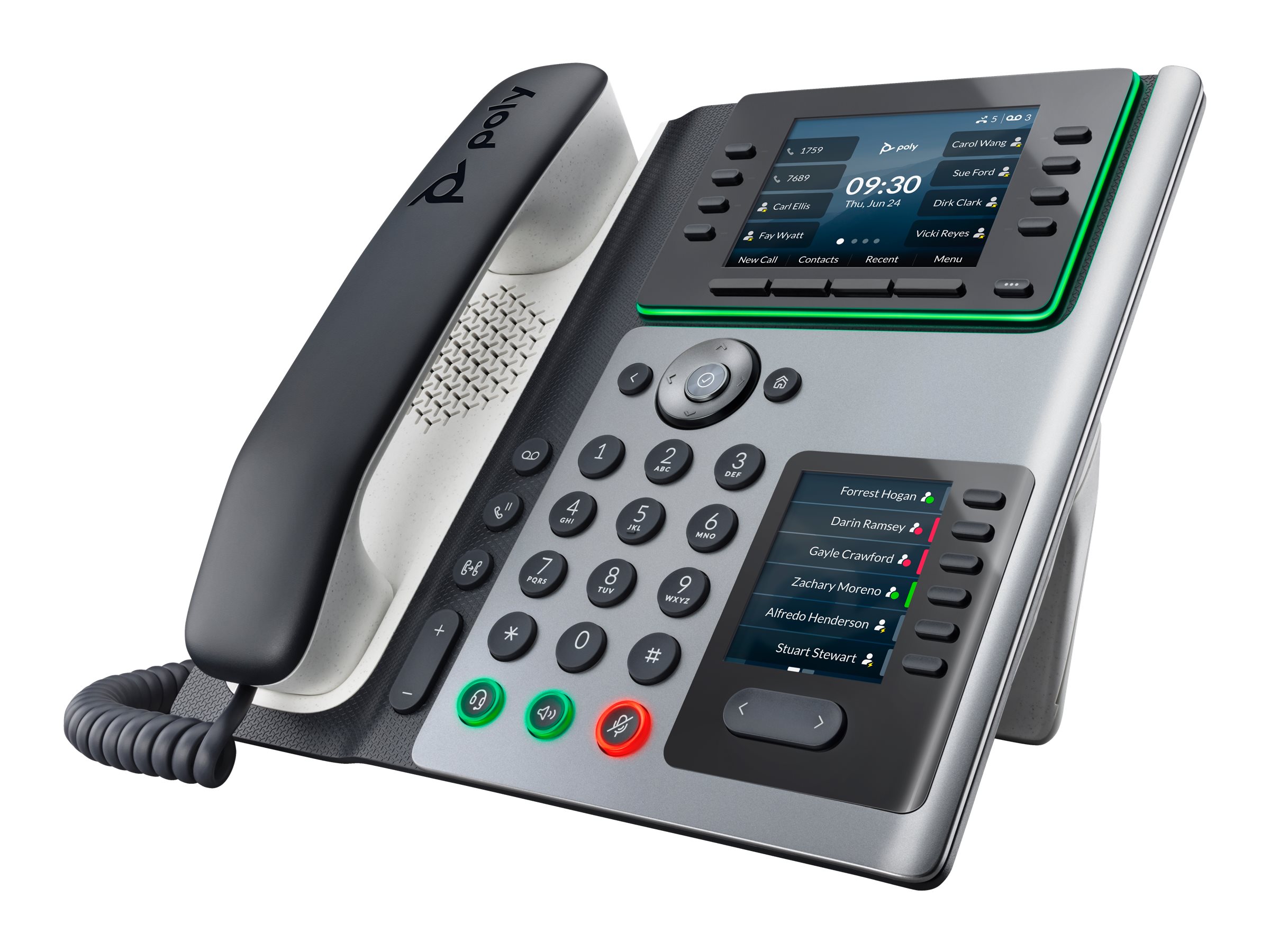 HP Poly Edge E450 IP Phone & PoE-enabled