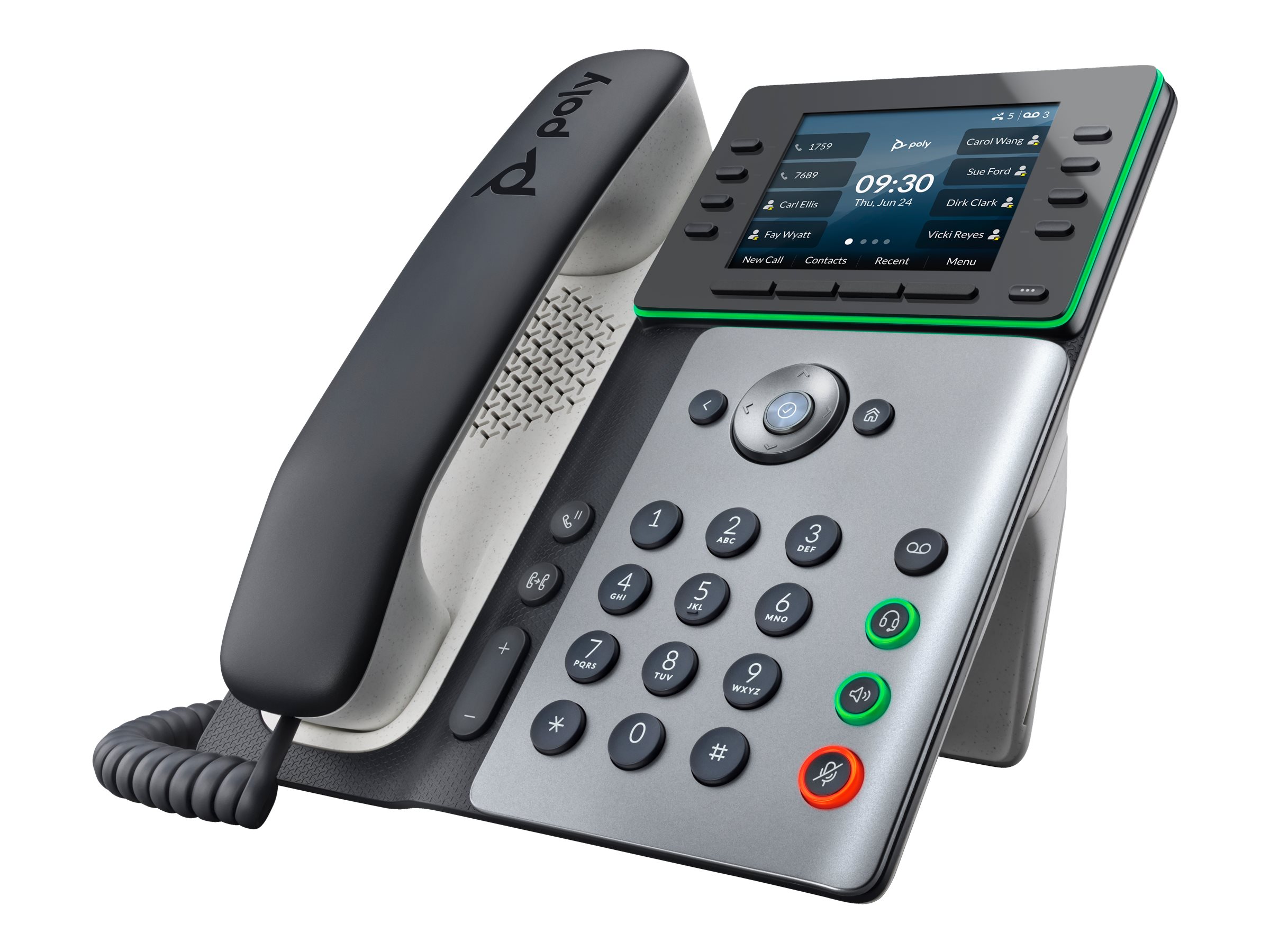 HP Poly Edge E300 IP Phone & PoE-enabled