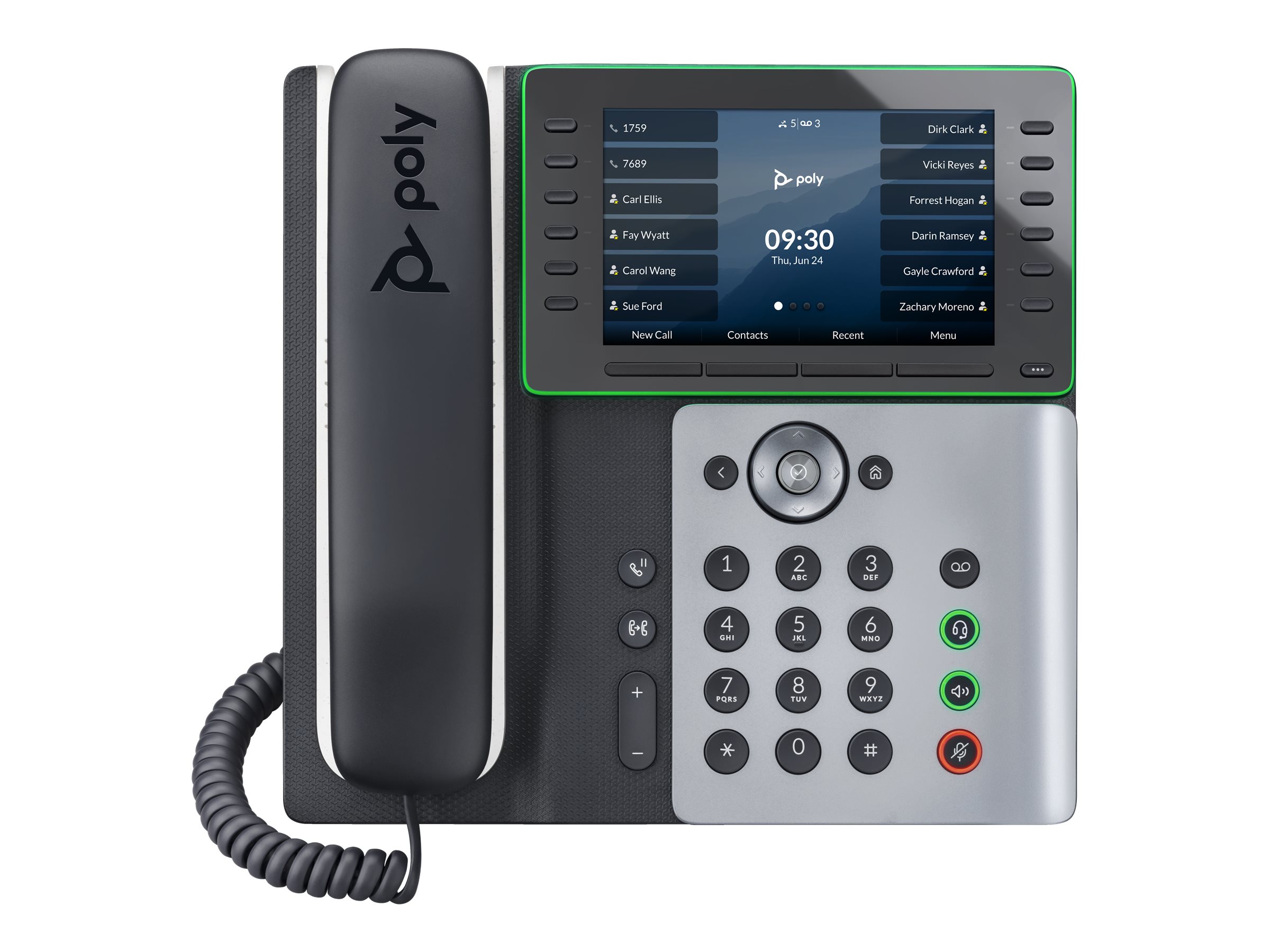 HP Poly Edge E500 IP Phone & PoE-enabled