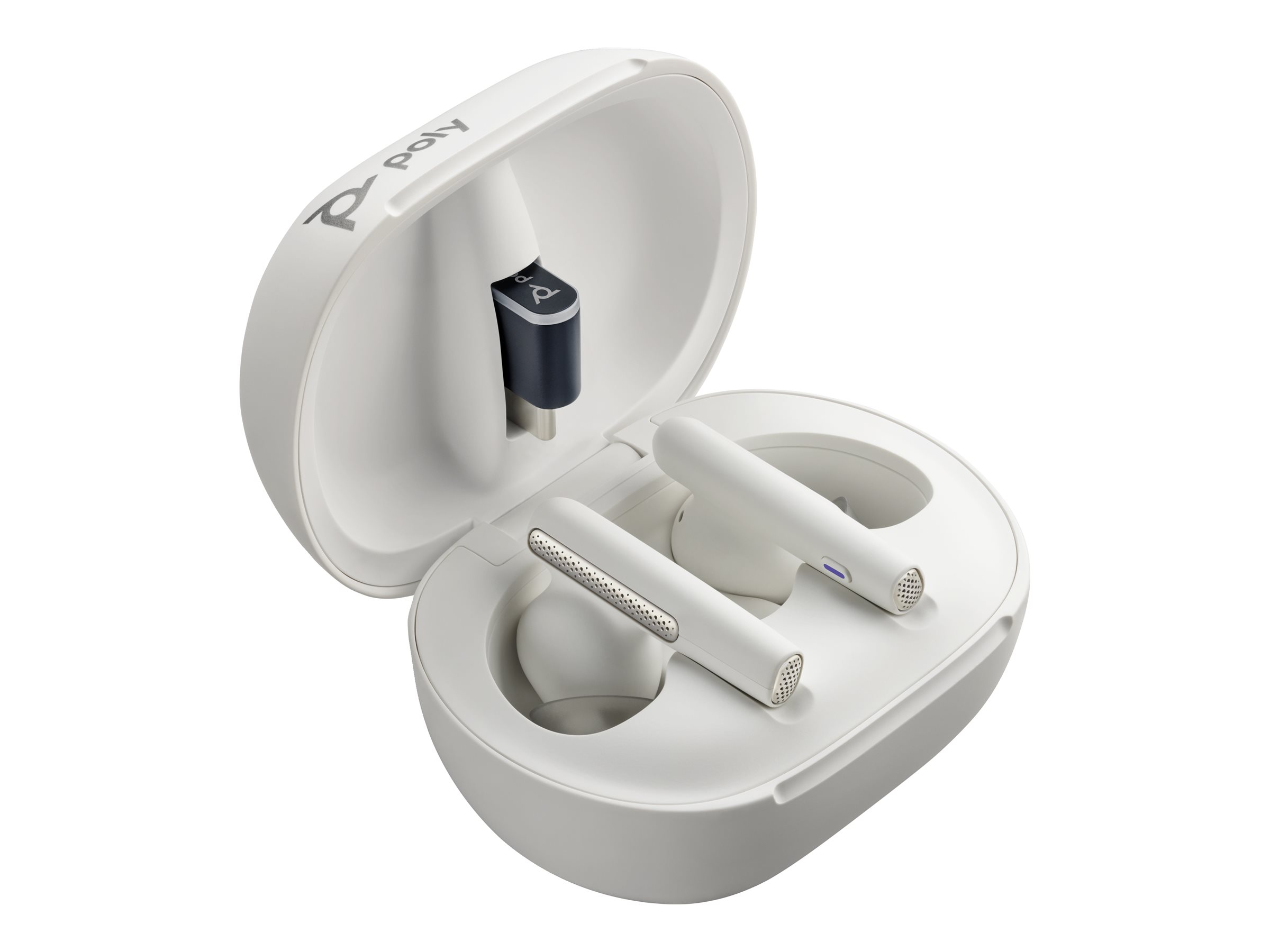 HP Poly Voyager Free 60/60+ Microsoft Teams Certified White Earbuds (2 Pieces)