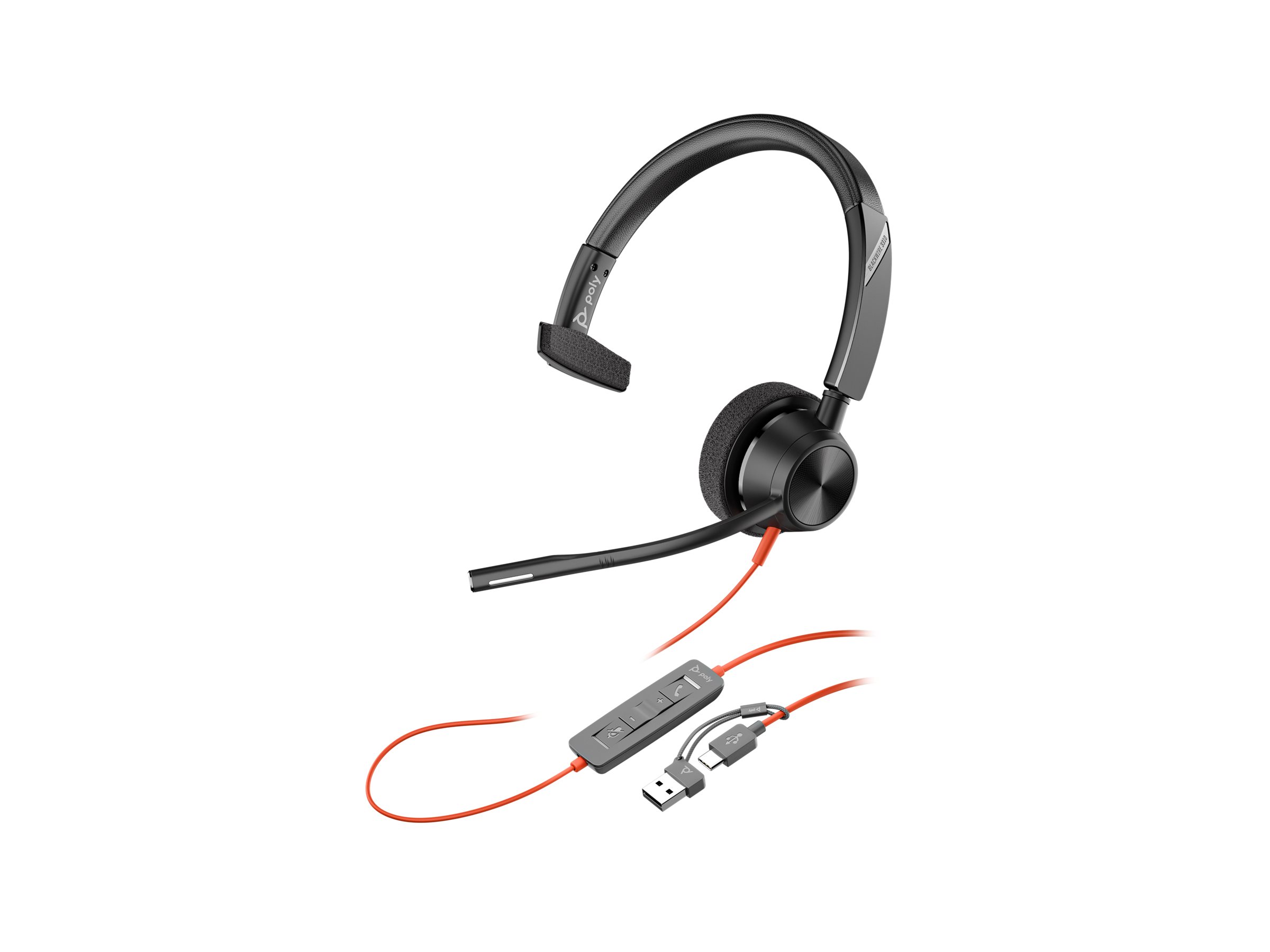 Poly Blackwire 3310 Mono Teams USB-C/A