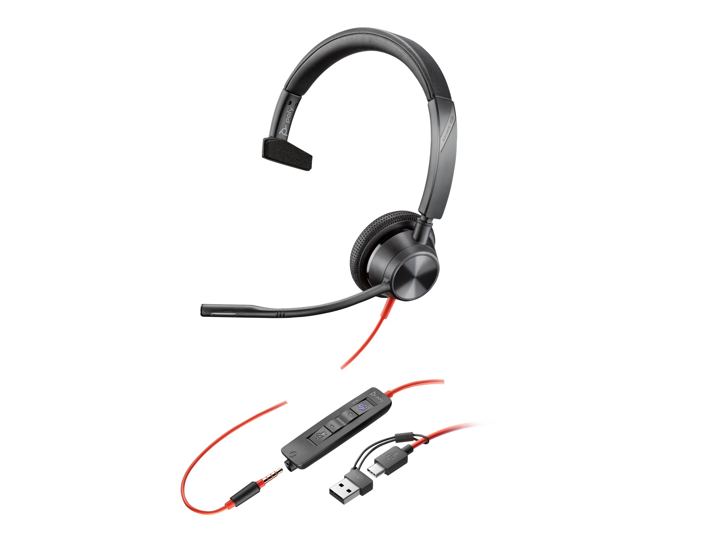 HP Poly BW 3315 -M USB-C HS +USB-C/A