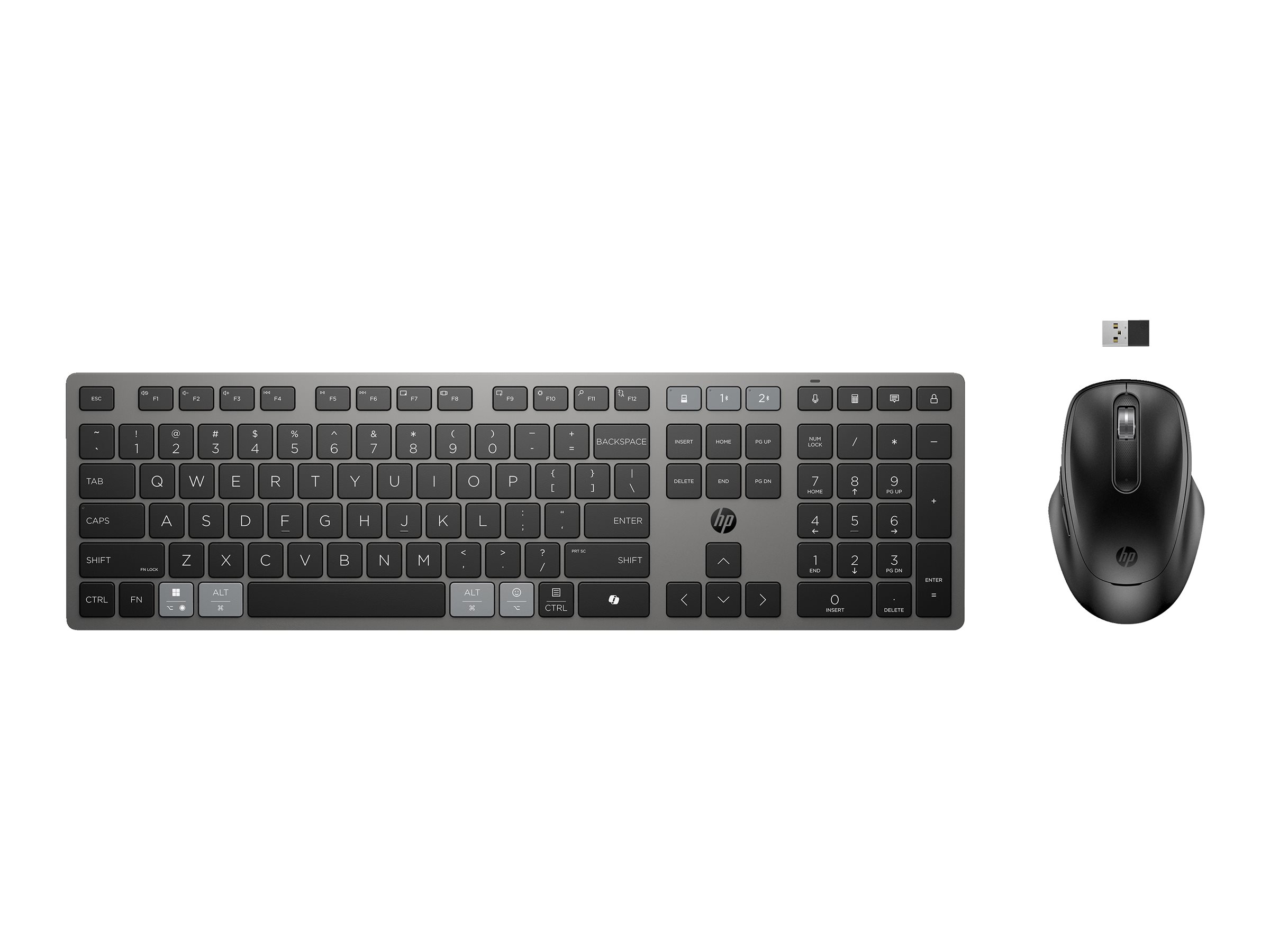 HP 725 Multi-Device Wireless Keyboard and Mouse Combo
