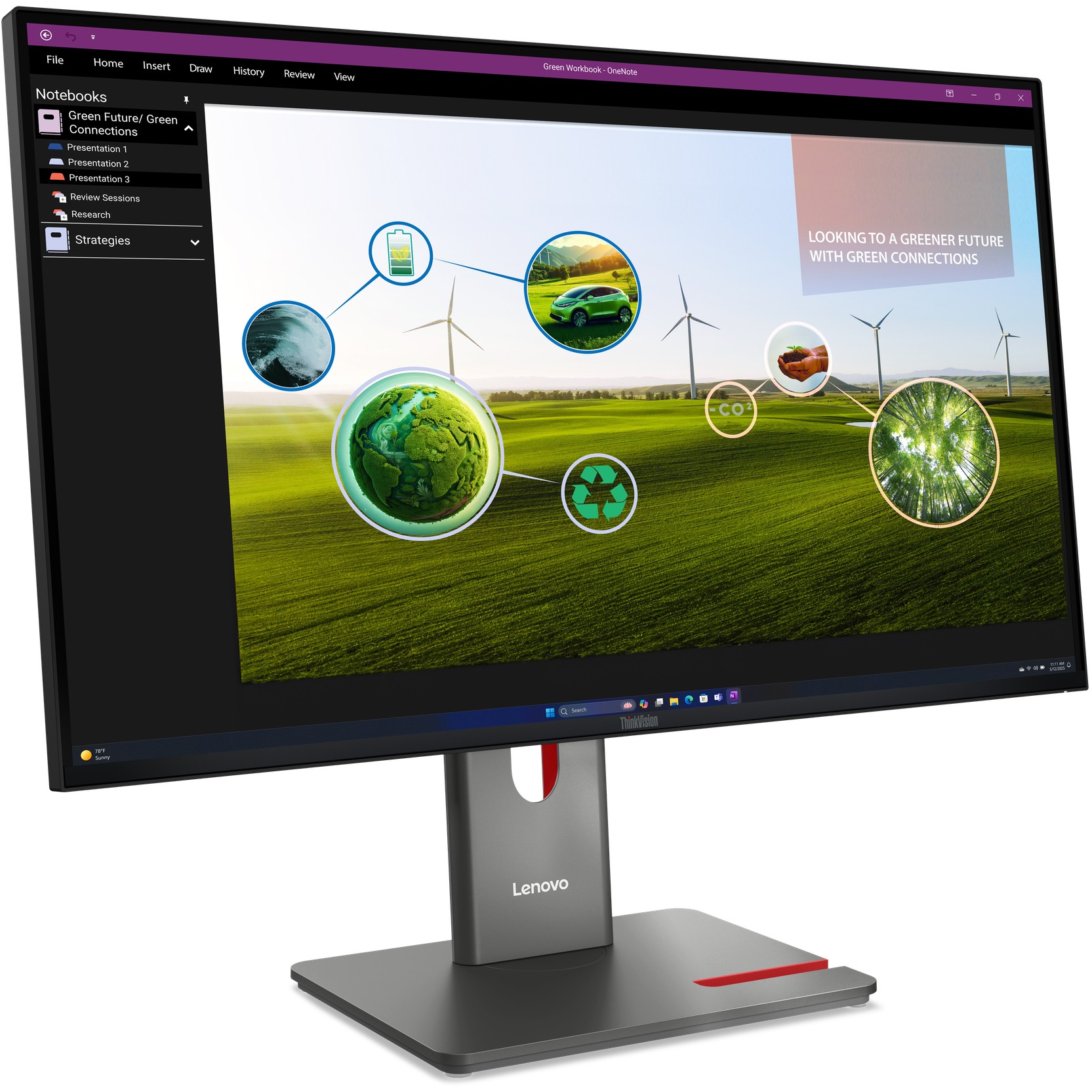 Lenovo ThinkVision P27Q-40 computer monitor