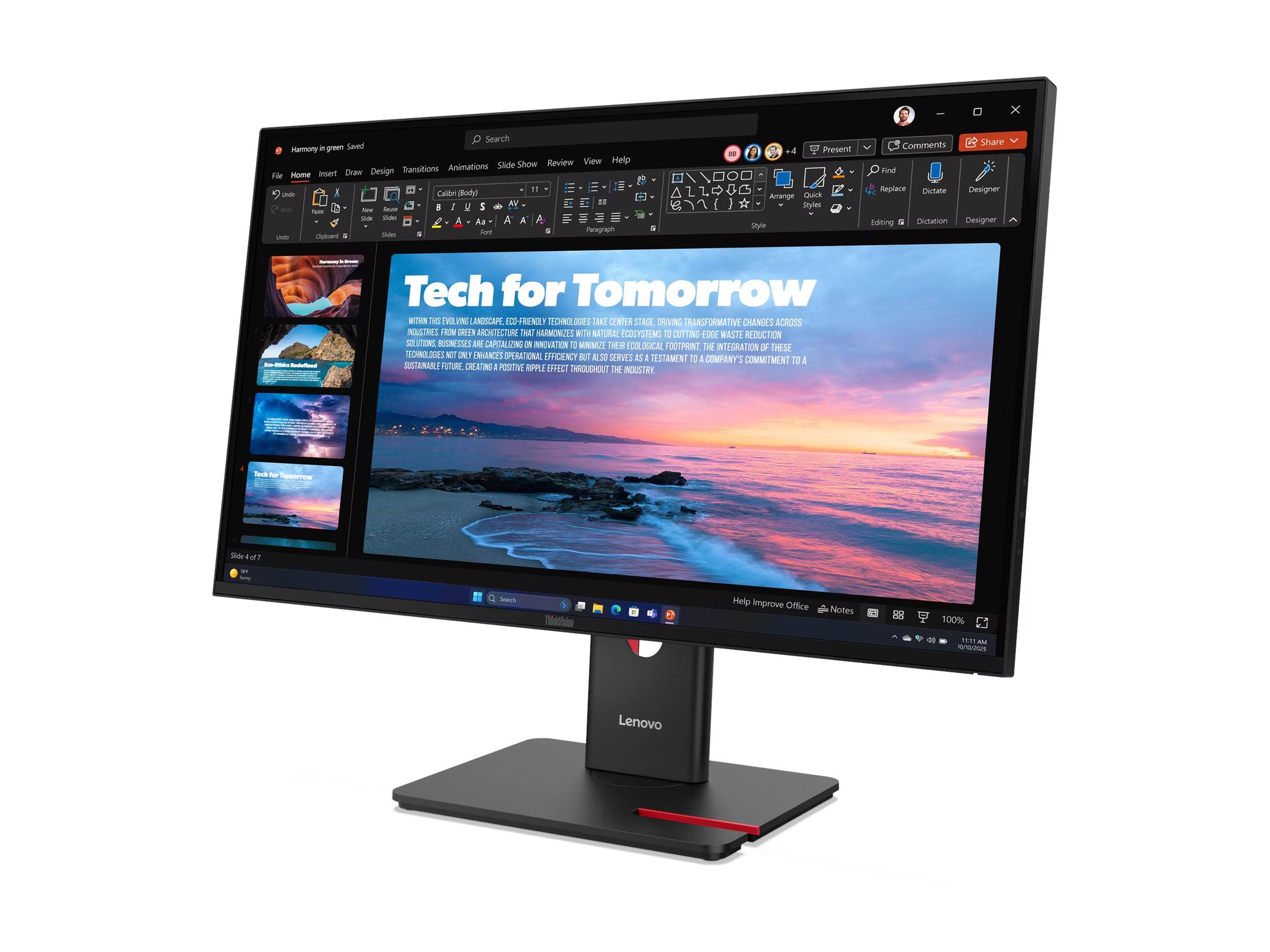 Lenovo ThinkVision T27QD-40 (27)2K QHD  HDMI/DP/USB-C/DOC