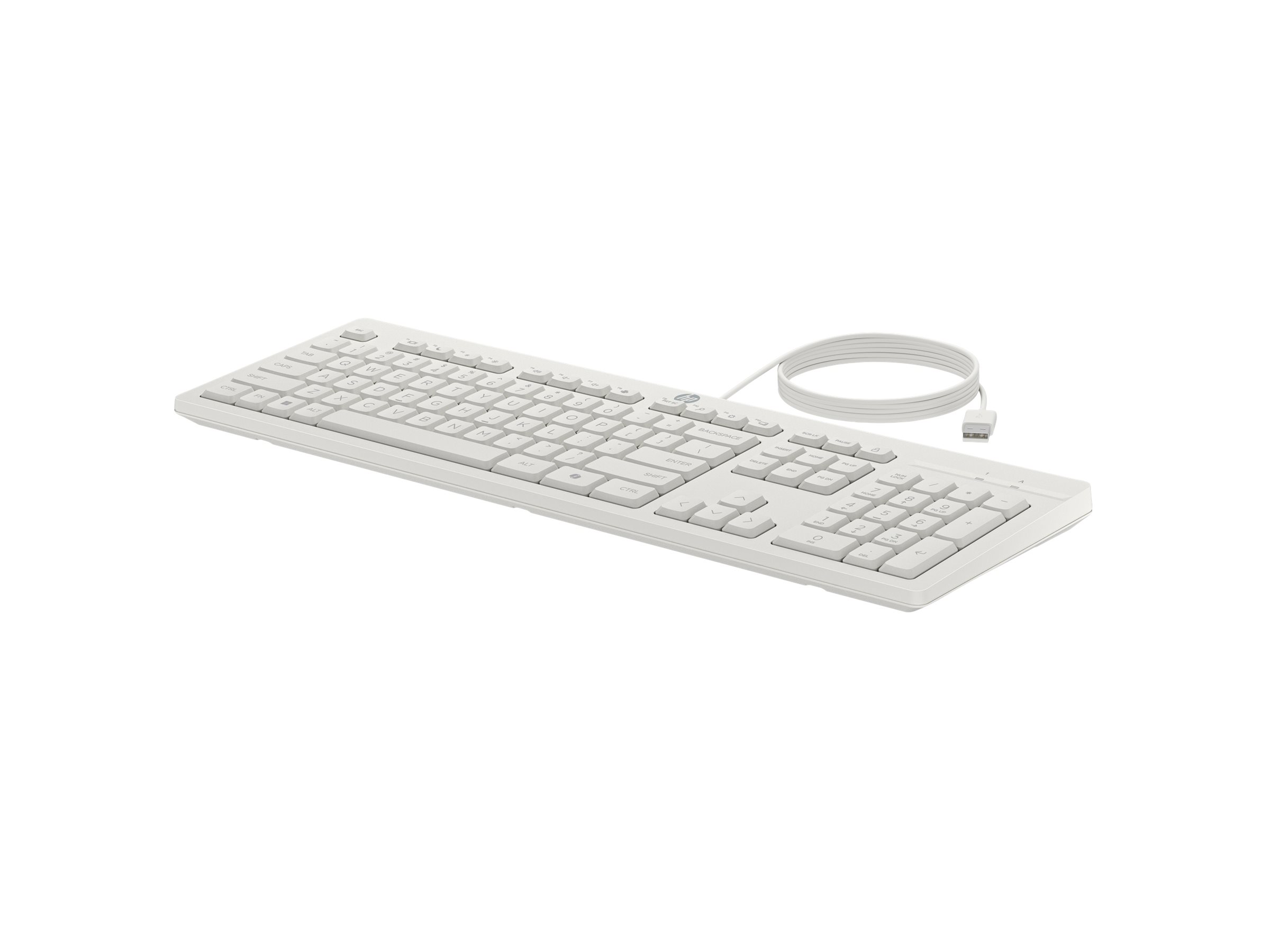 HP Tastatur+Maus 225 Set Kabelgebunden Weiß