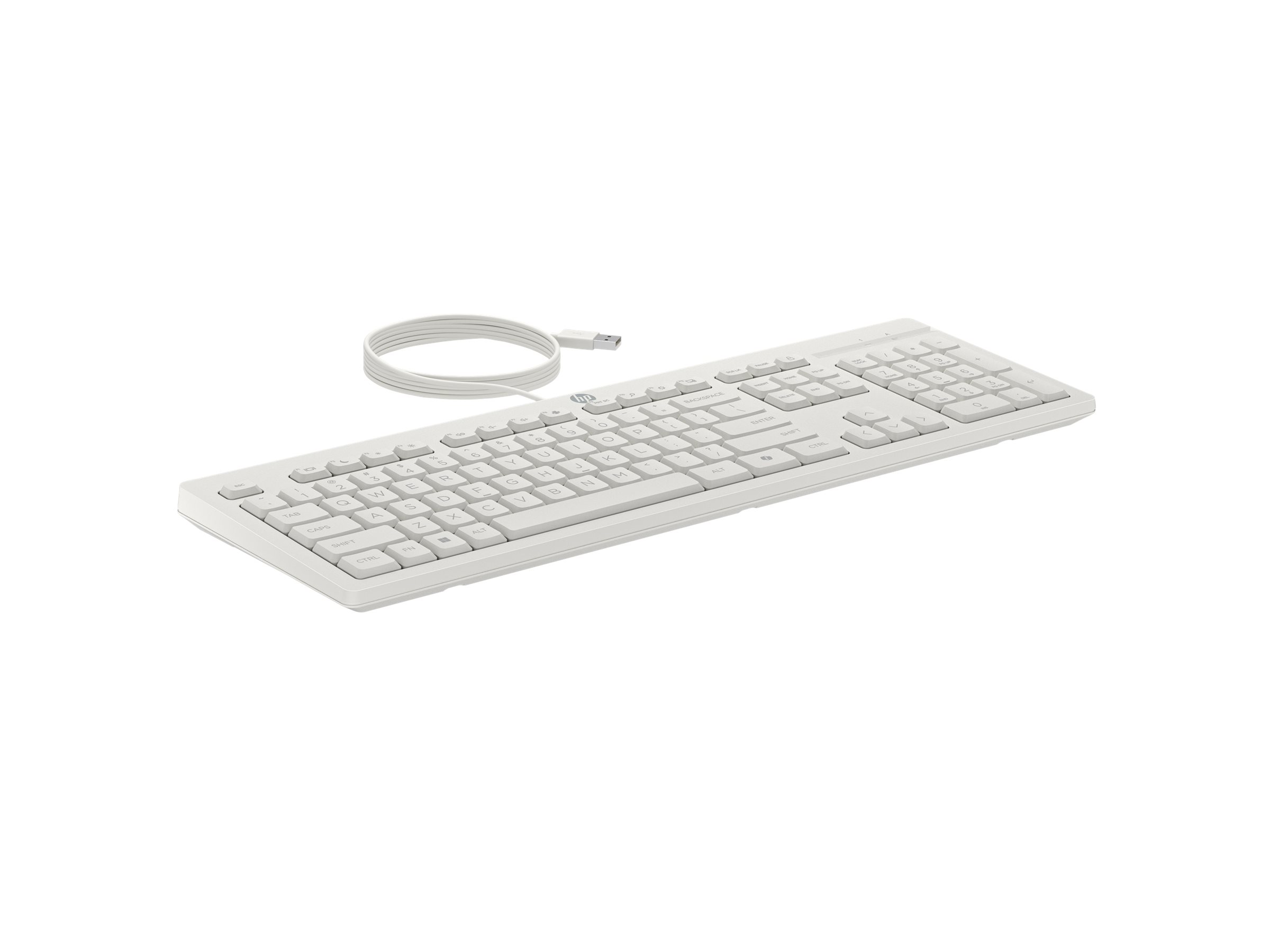 HP Tastatur+Maus 225 Set Kabelgebunden Weiß