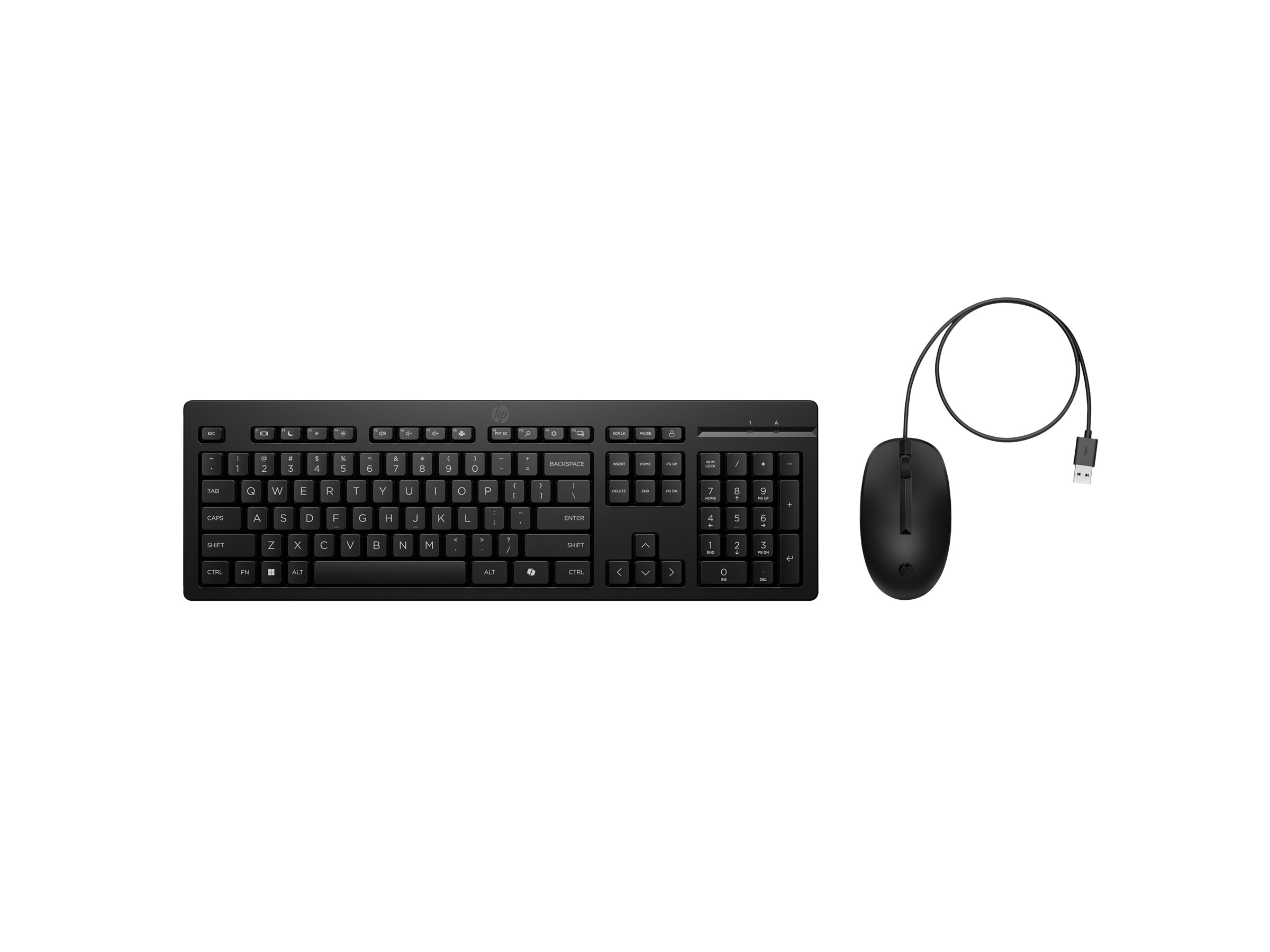 HP 225 Wired Mouse and KB G2
