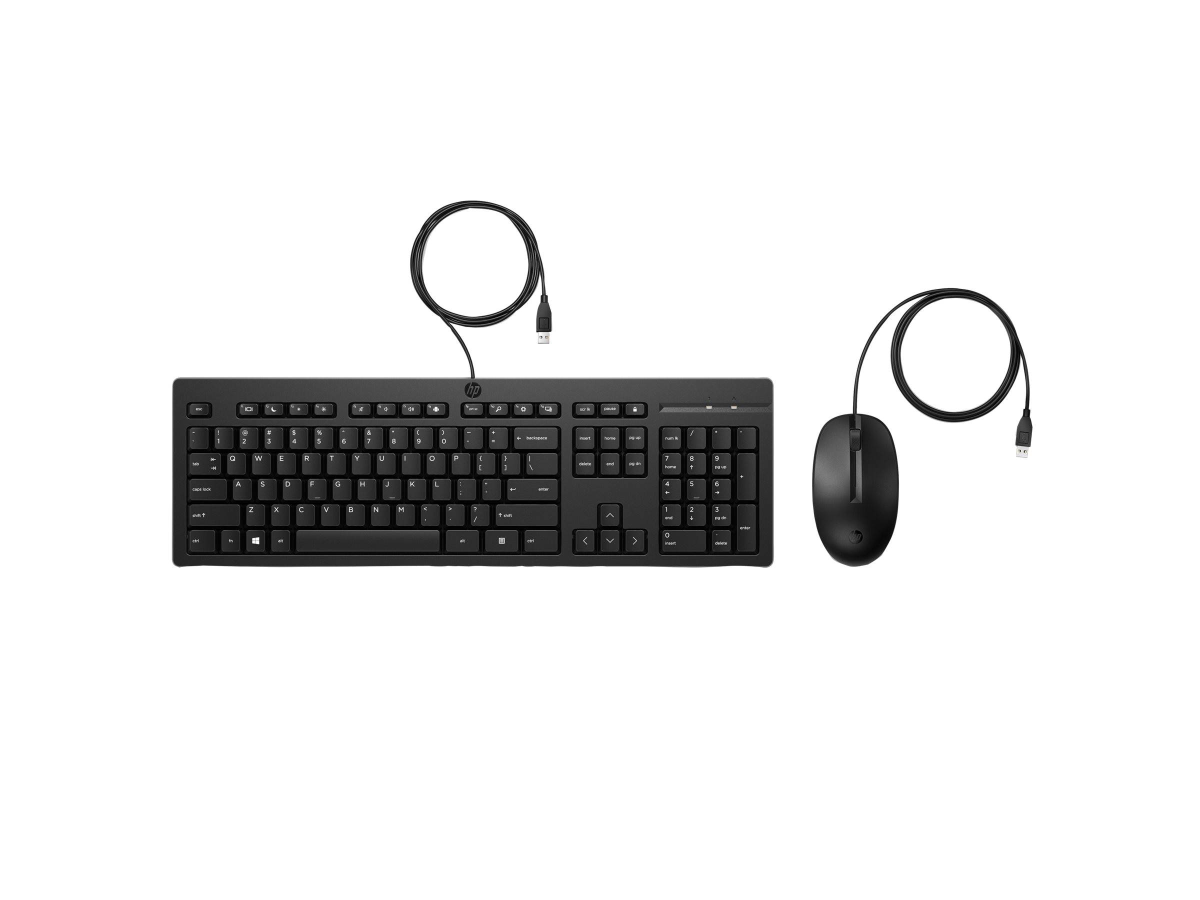 HP 225 Wired Mouse and KB G2