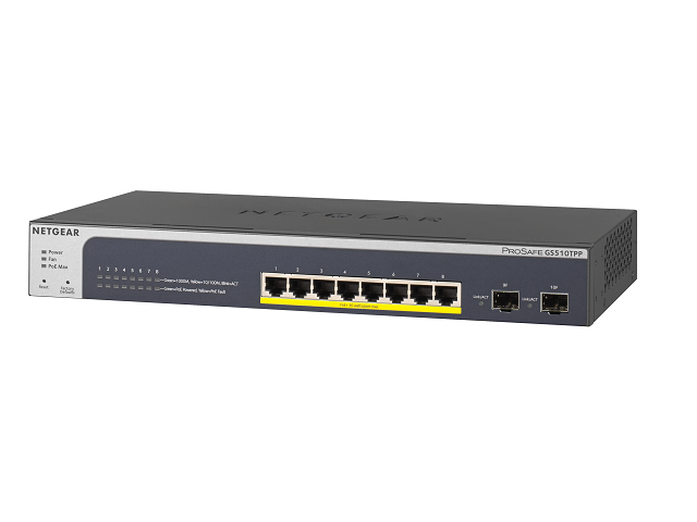 NETGEAR 8-Port PoE+ GB WebMgd Switch