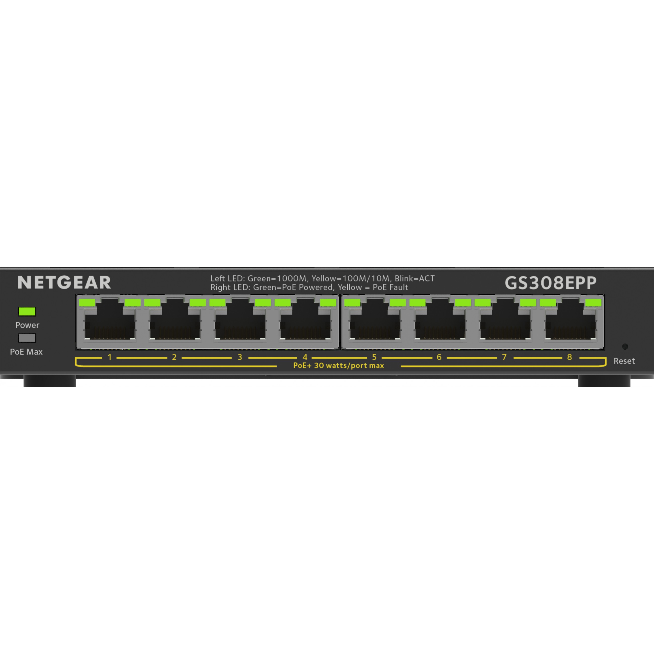 NETGEAR Switch 8x GE GS308EPP-100PES
