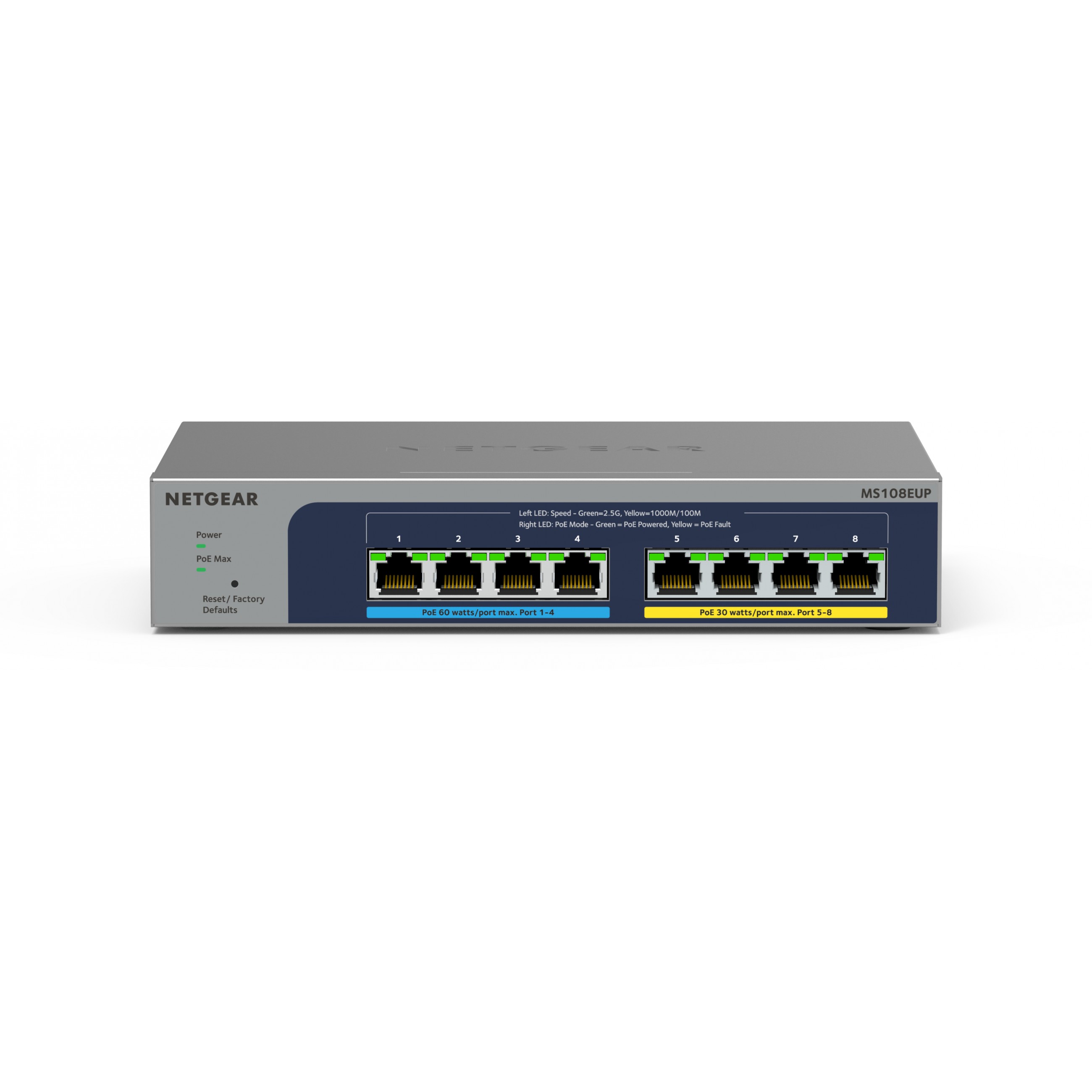 NETGEAR 8-port Ultra60 PoE++ Multi-Gigabit (2.5G) Ethernet Plus Switch