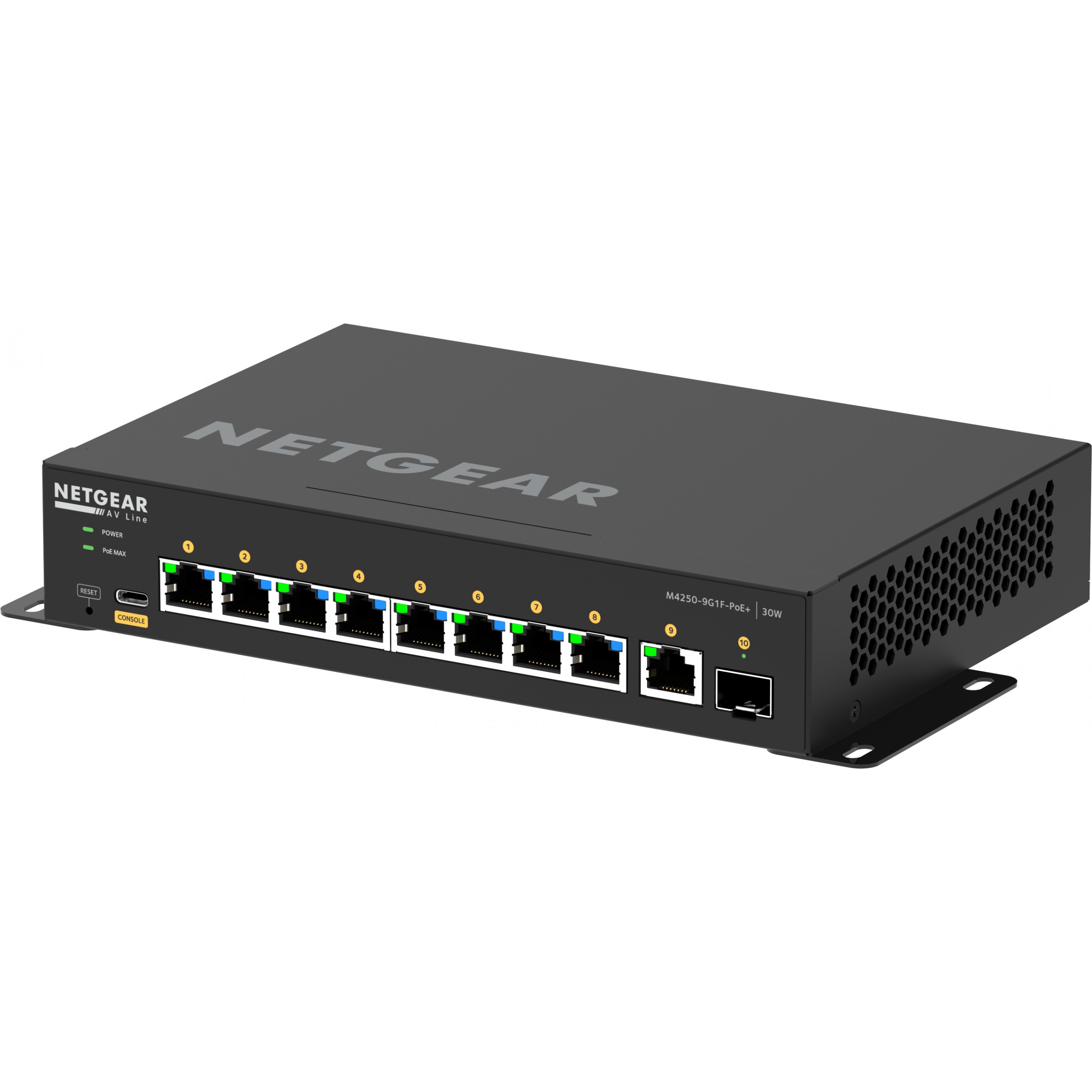 NETGEAR 10PT M4250-9G1F-POE+ Switch