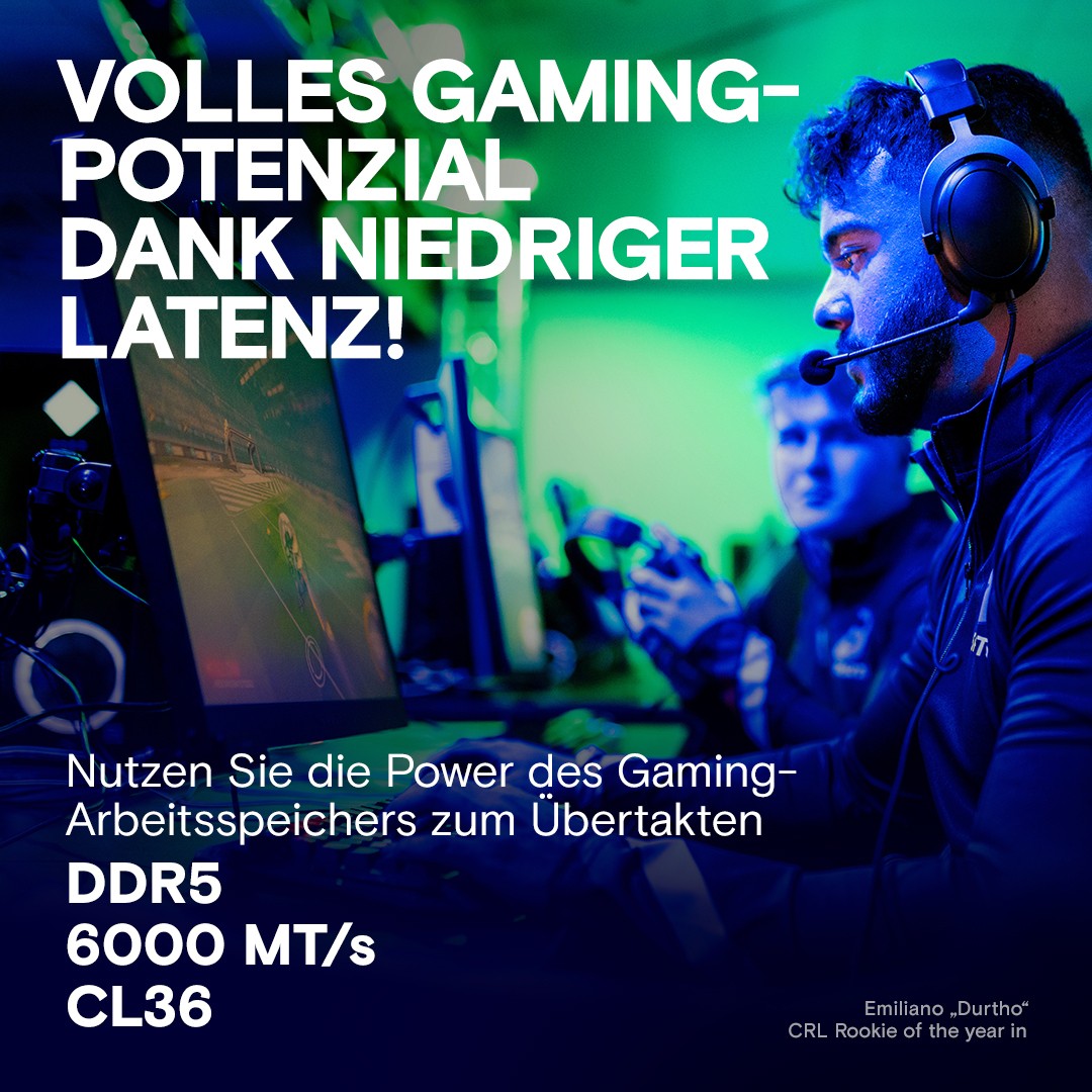 DDR5 32GB PC 6000 KIT (2x16GB) Crucial Pro Overclocking