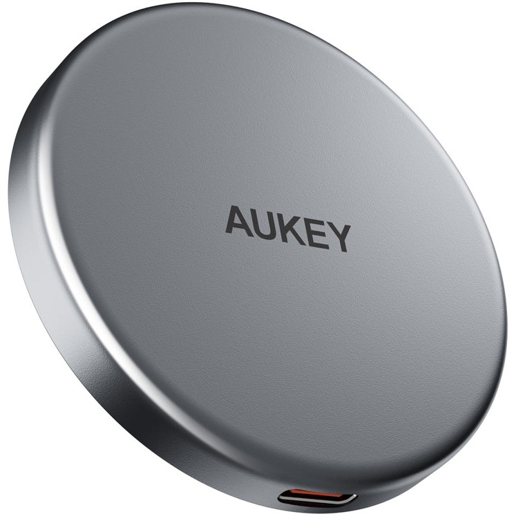 Aukey Ladeplatte MagFusion Aura Qi2 15W Wireless schwarz