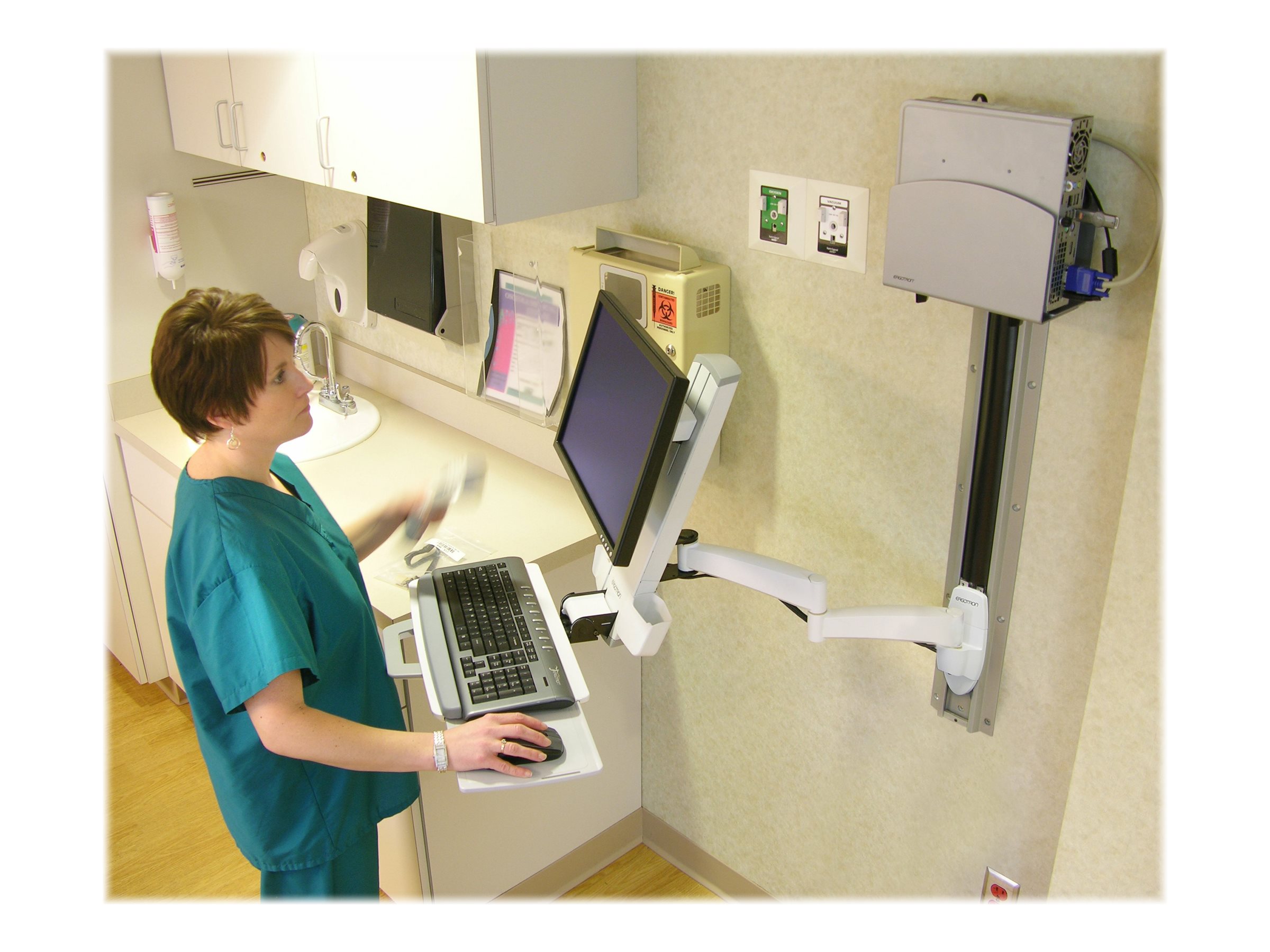 ERGOTRON Combo Arm der Serie 200 weiss