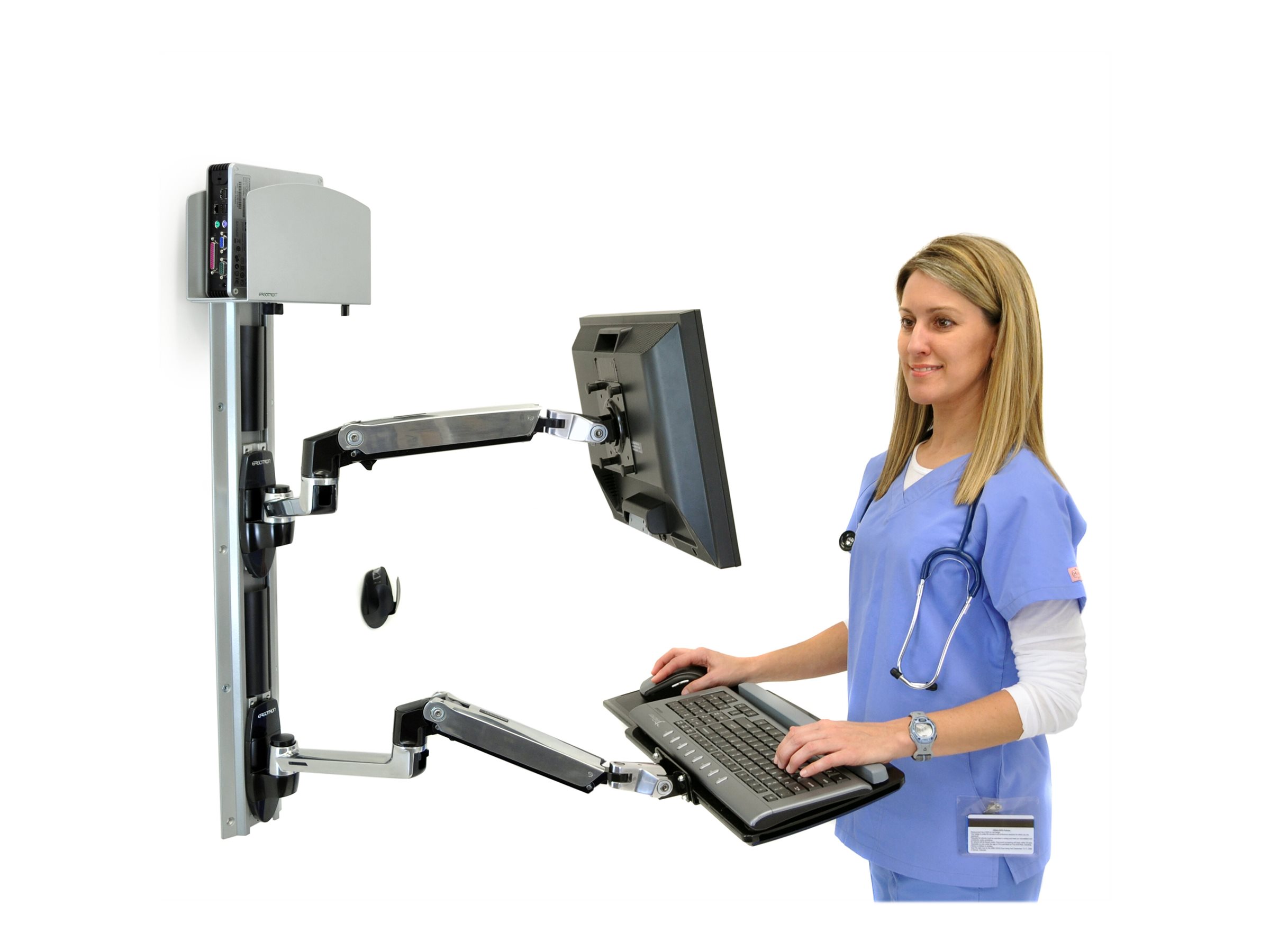 ERGOTRON LX Kombisystem fuer Wandmontage