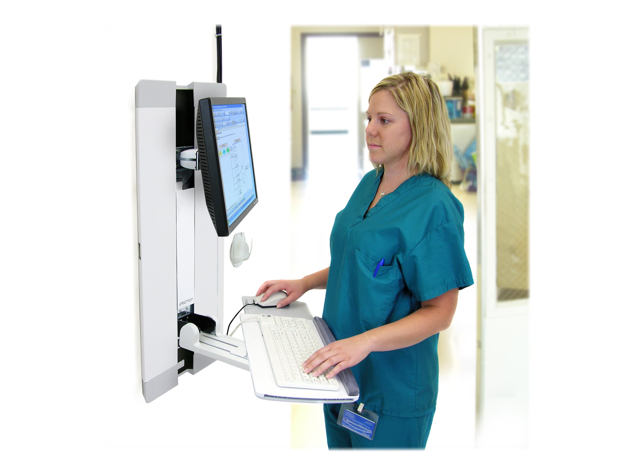 ERGOTRON StyleView Vertical Lift weiss