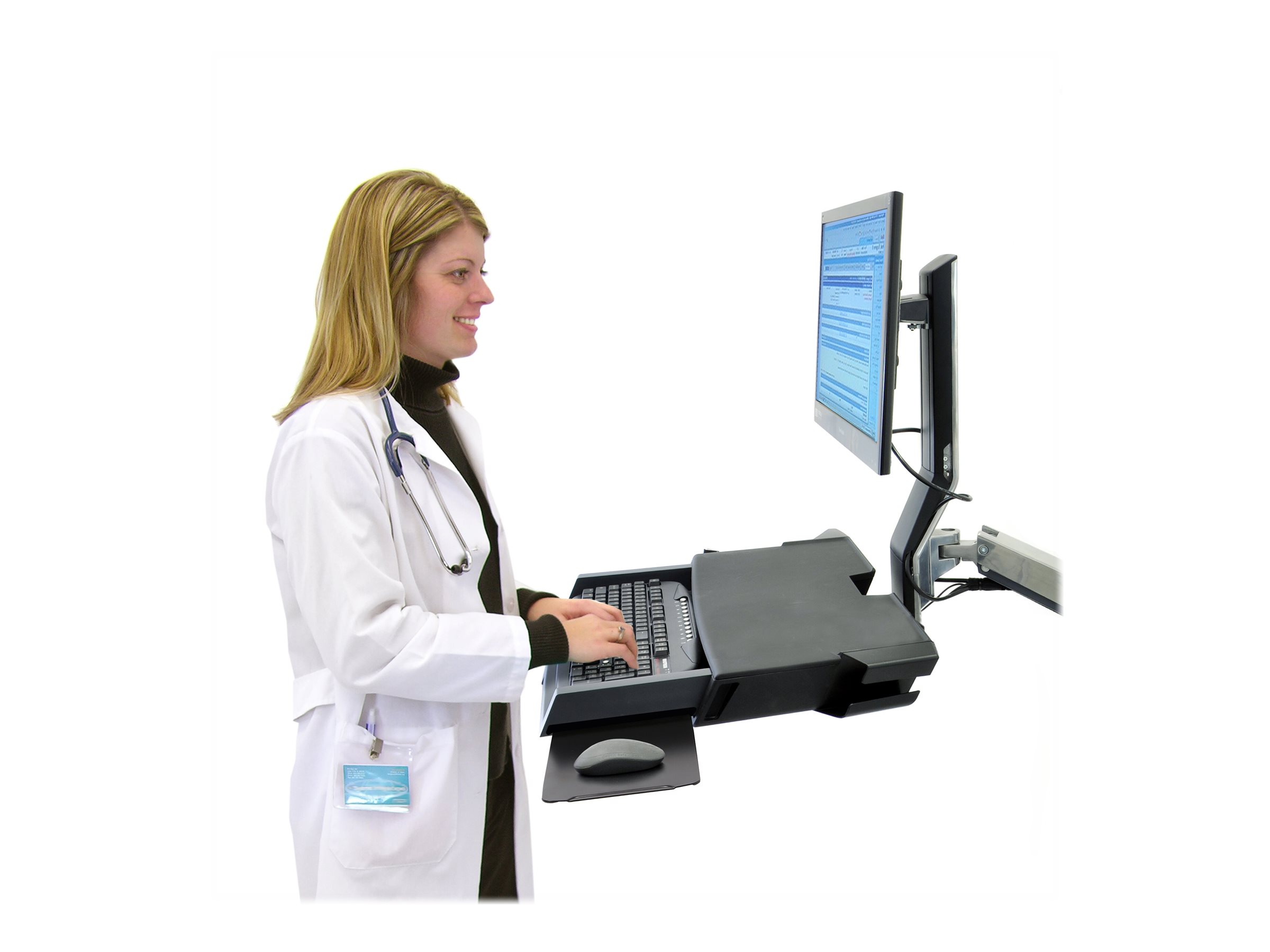 ERGOTRON StyleView Sit-Stand Combo Arm