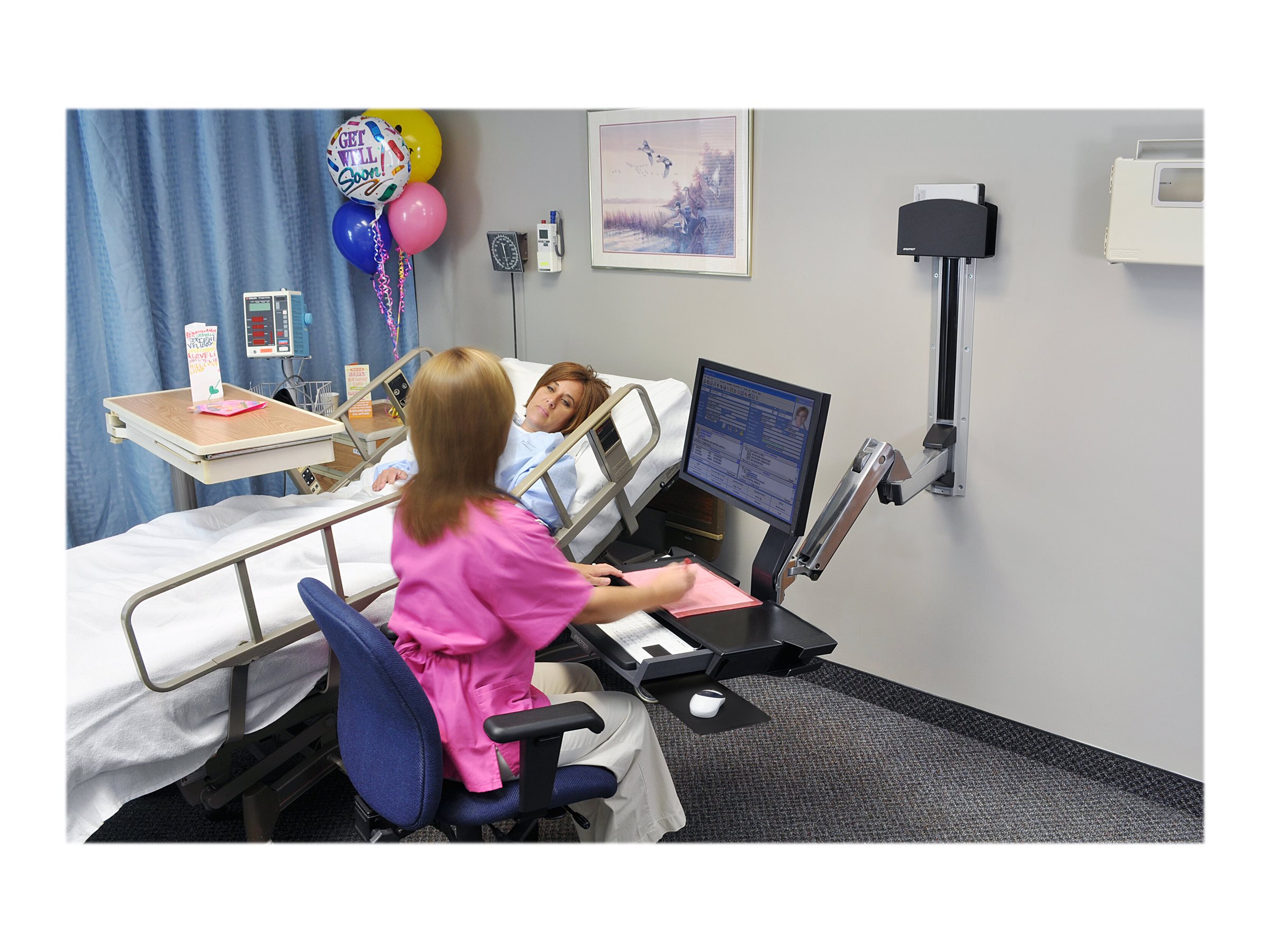 ERGOTRON SV Sit-Stand Combo System black