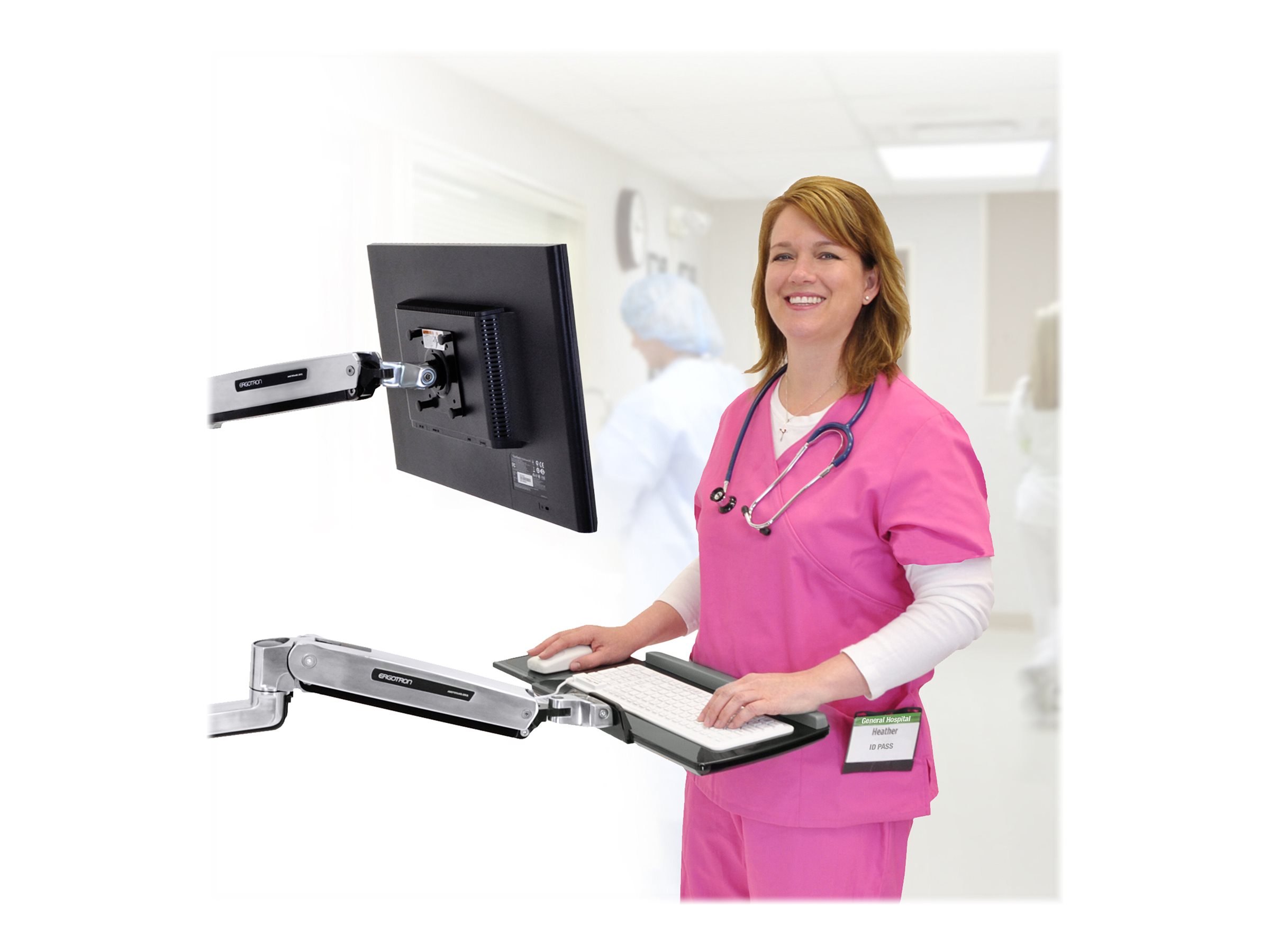 ERGOTRON LX Sit-Stand Keyboard Arm, POLI