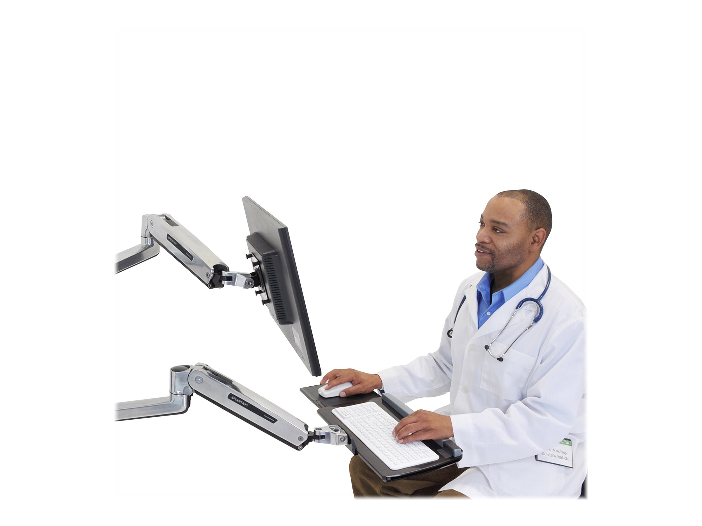 ERGOTRON LX Sit-Stand Keyboard Arm, POLI