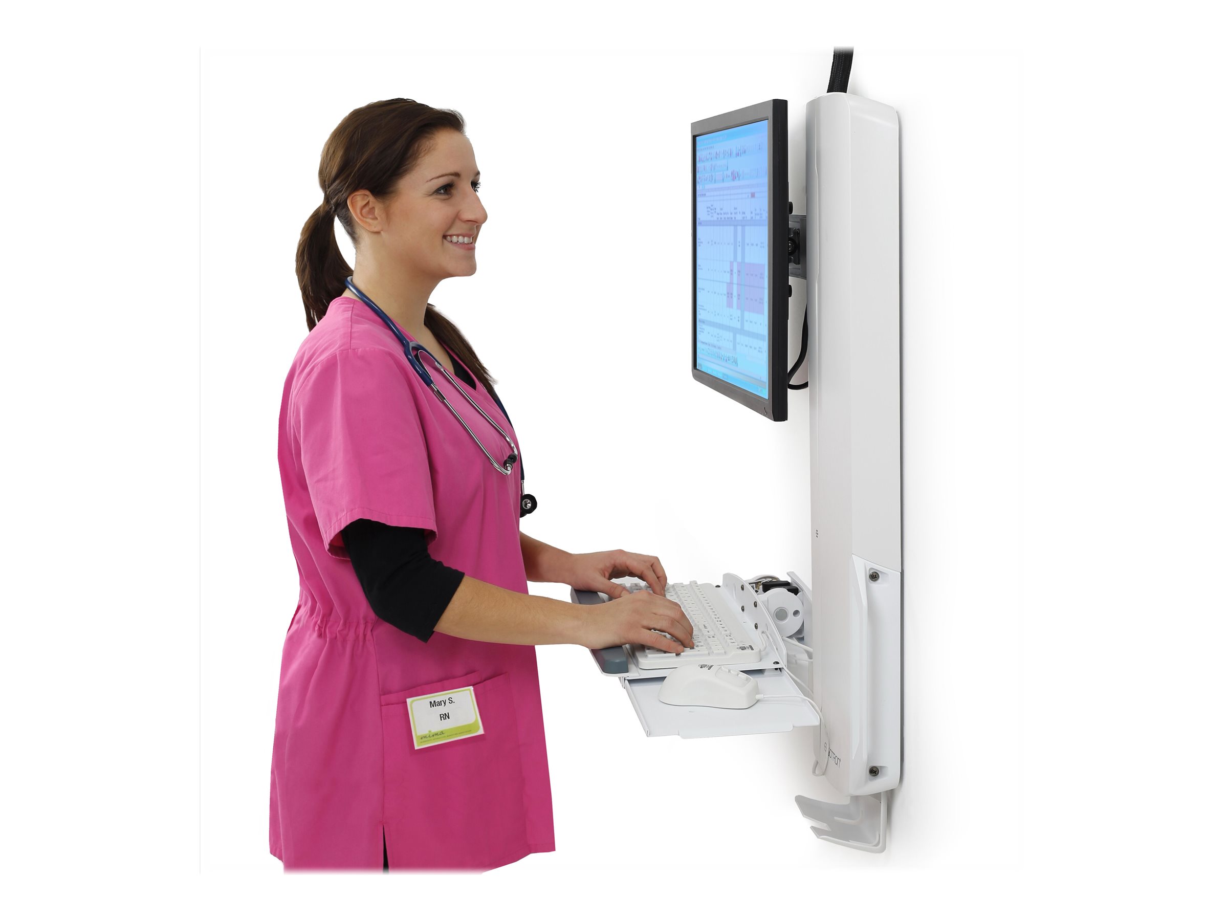 ERGOTRON StyleView® Sit-Stand weiss