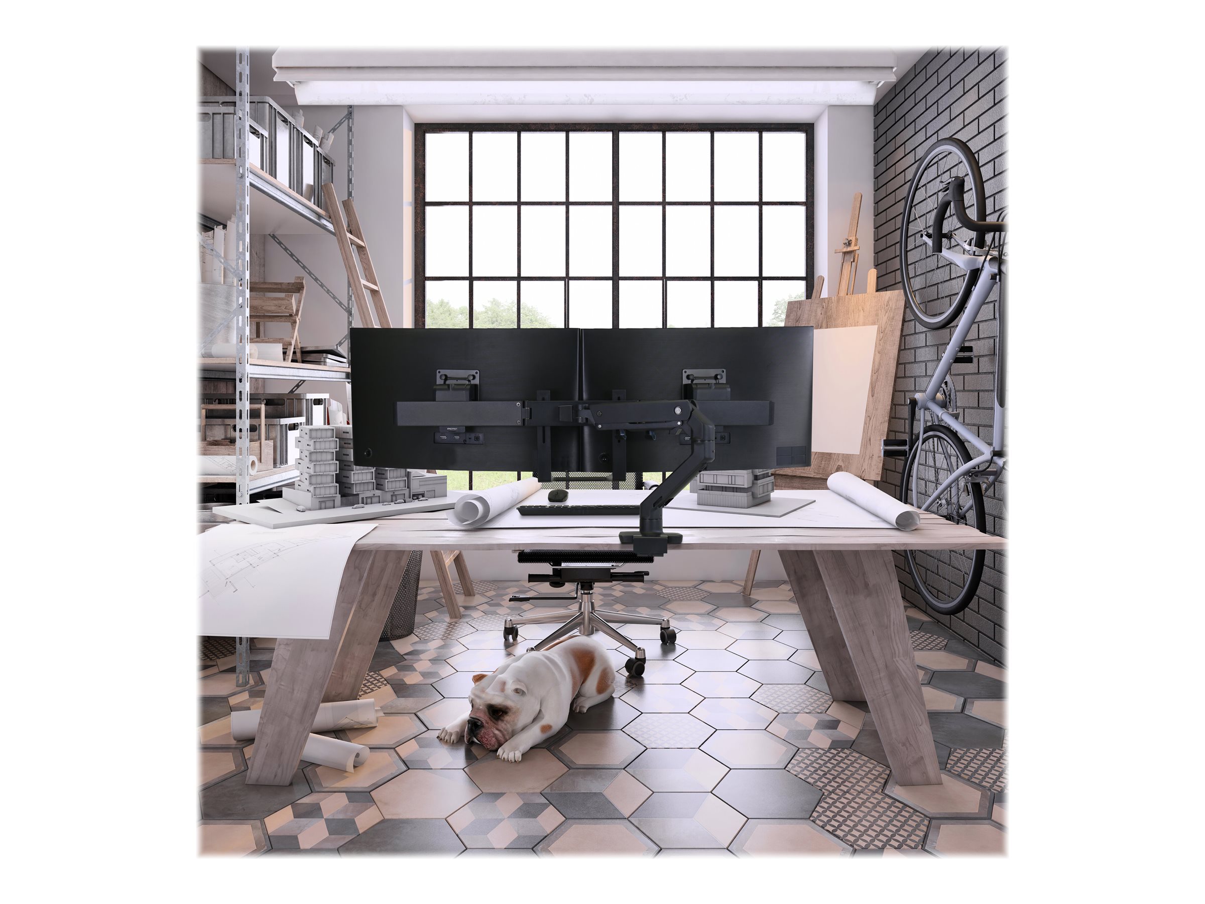 ERGOTRON HX Dual Monitorarm in schwarz