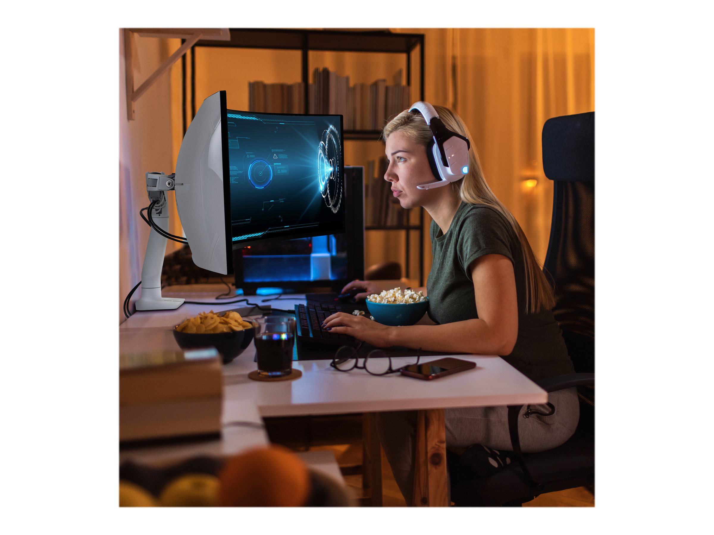 Ergotron Tischhalter HX UWMonitor -49-19kg -WS -1000R Wölb.