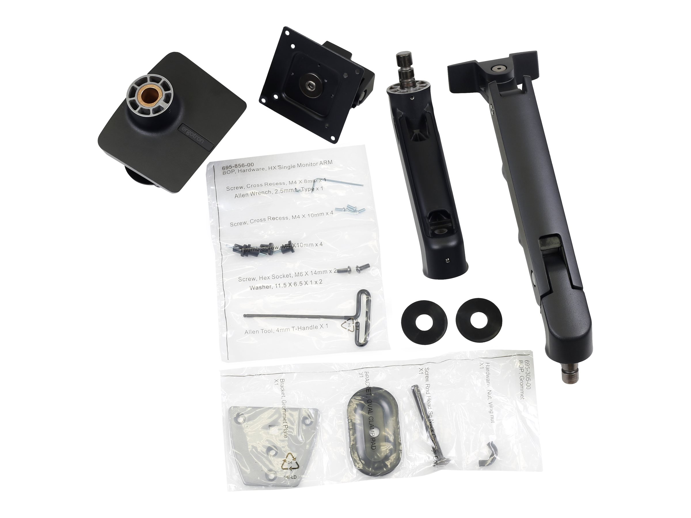 ERGOTRON HX monitor arm with HD jnt. Blk