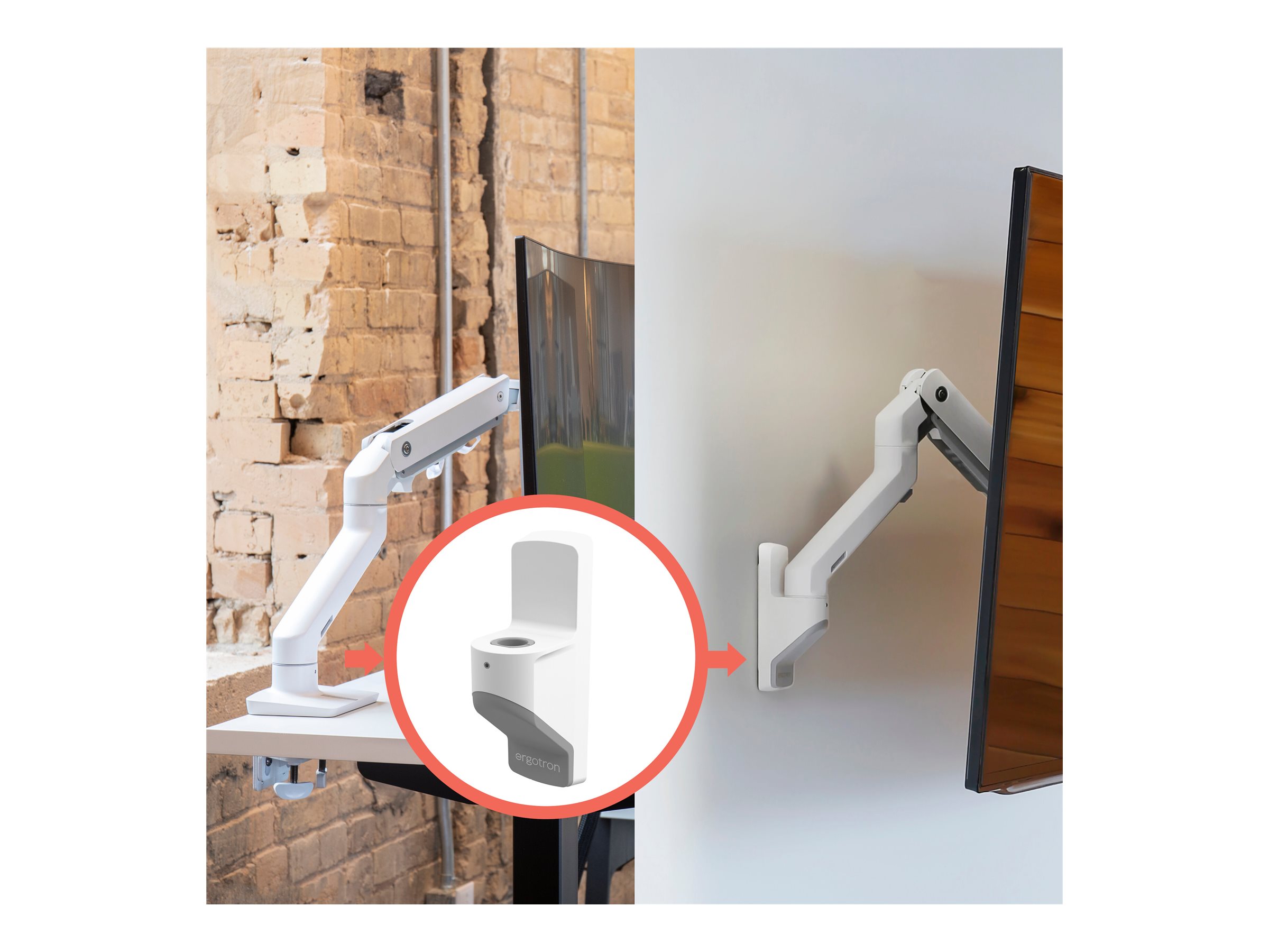 ERGOTRON Hx Monitor Arm Wall Mount Kit w