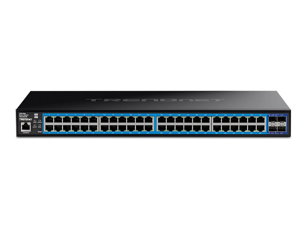 TRENDnet TEG-3524S 52 Port Switch, Gigabit Web Smart mit 10G SFP+ Slots