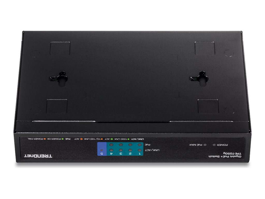 TRENDnet Switch  5 Port Gbit PoE+ 31W Metall