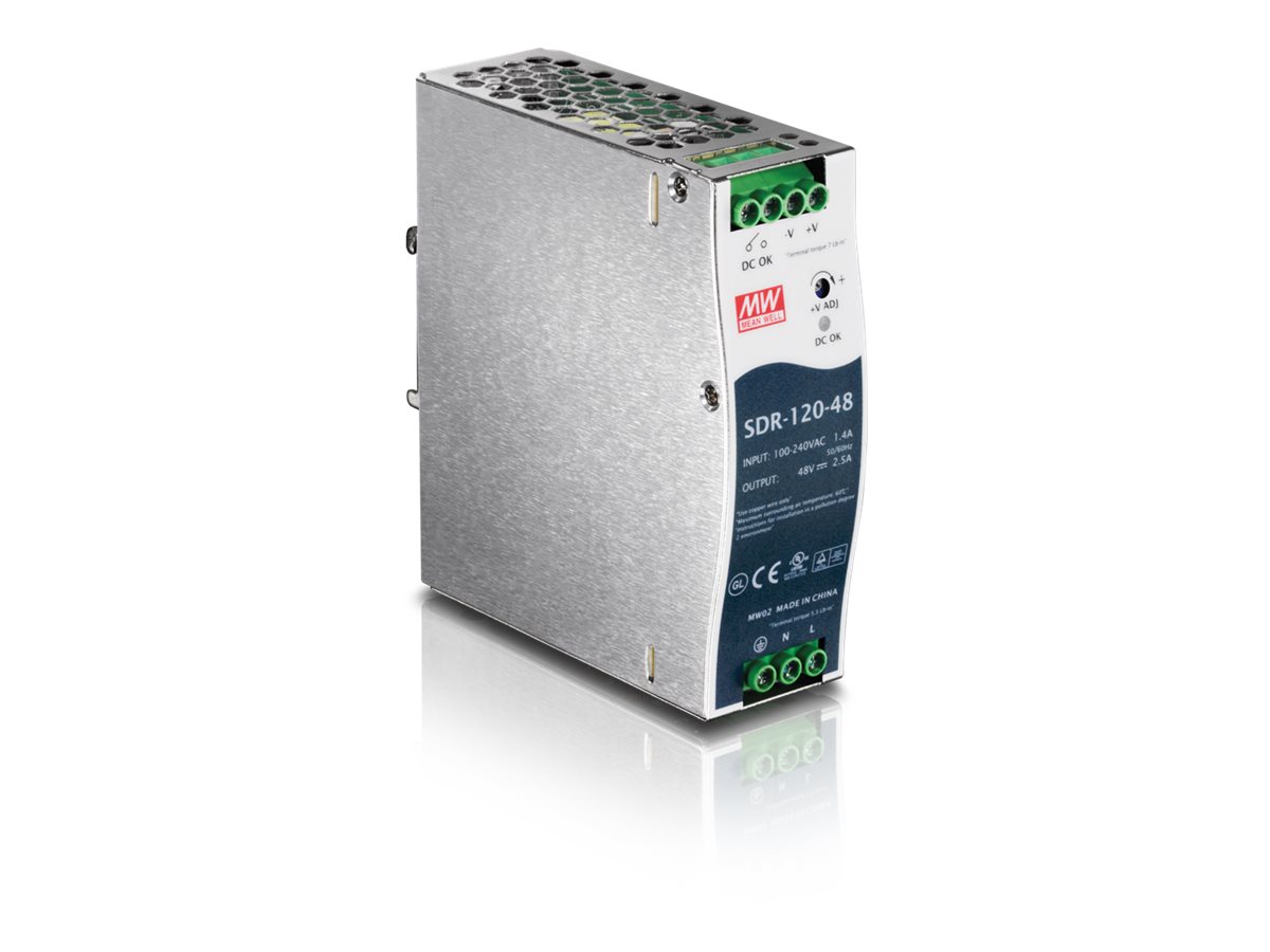 TRENDnet DIN Rail 48V 120W Supply for TI-PG541